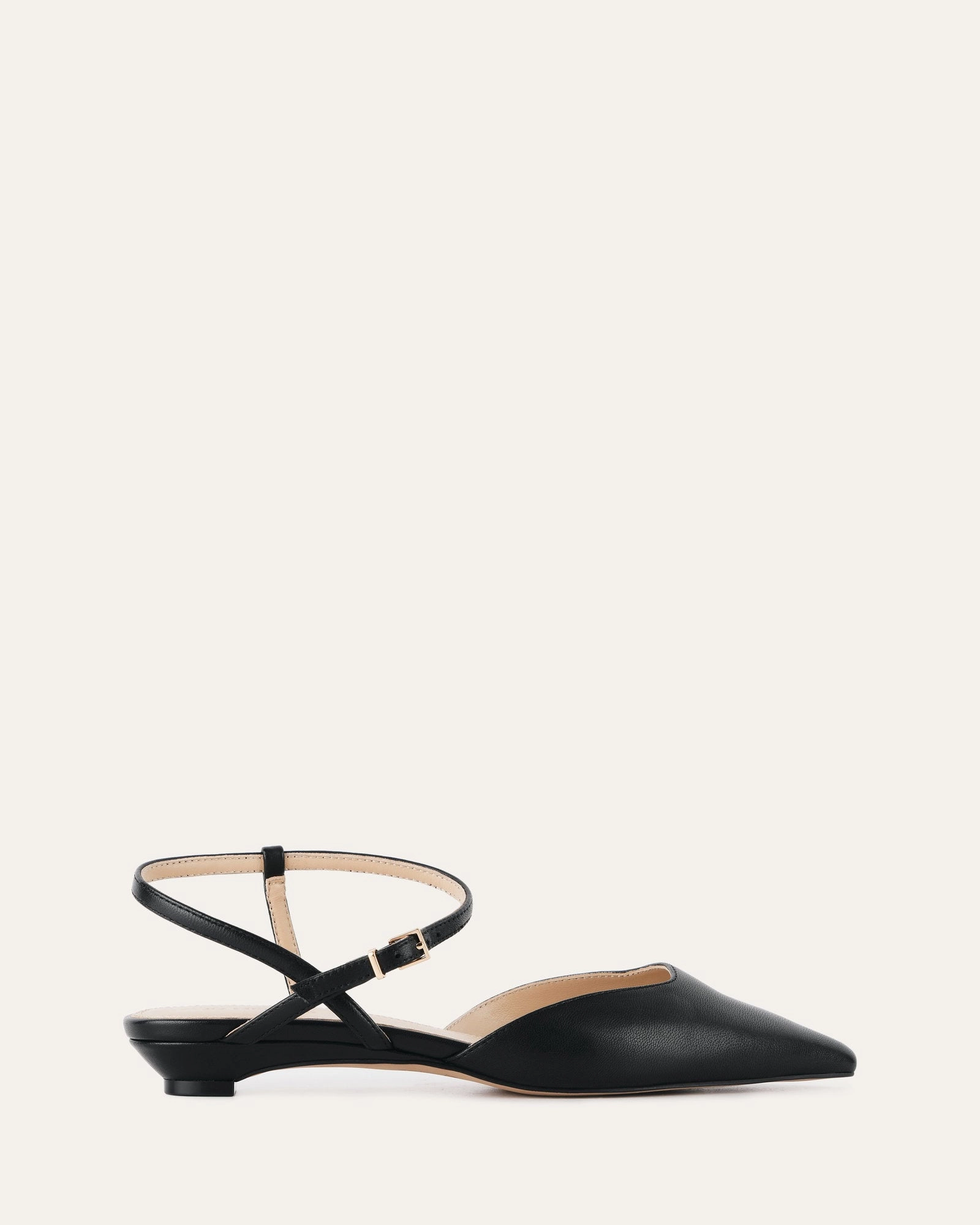 Live Lightwear Virginie Dress Flats Black Leather