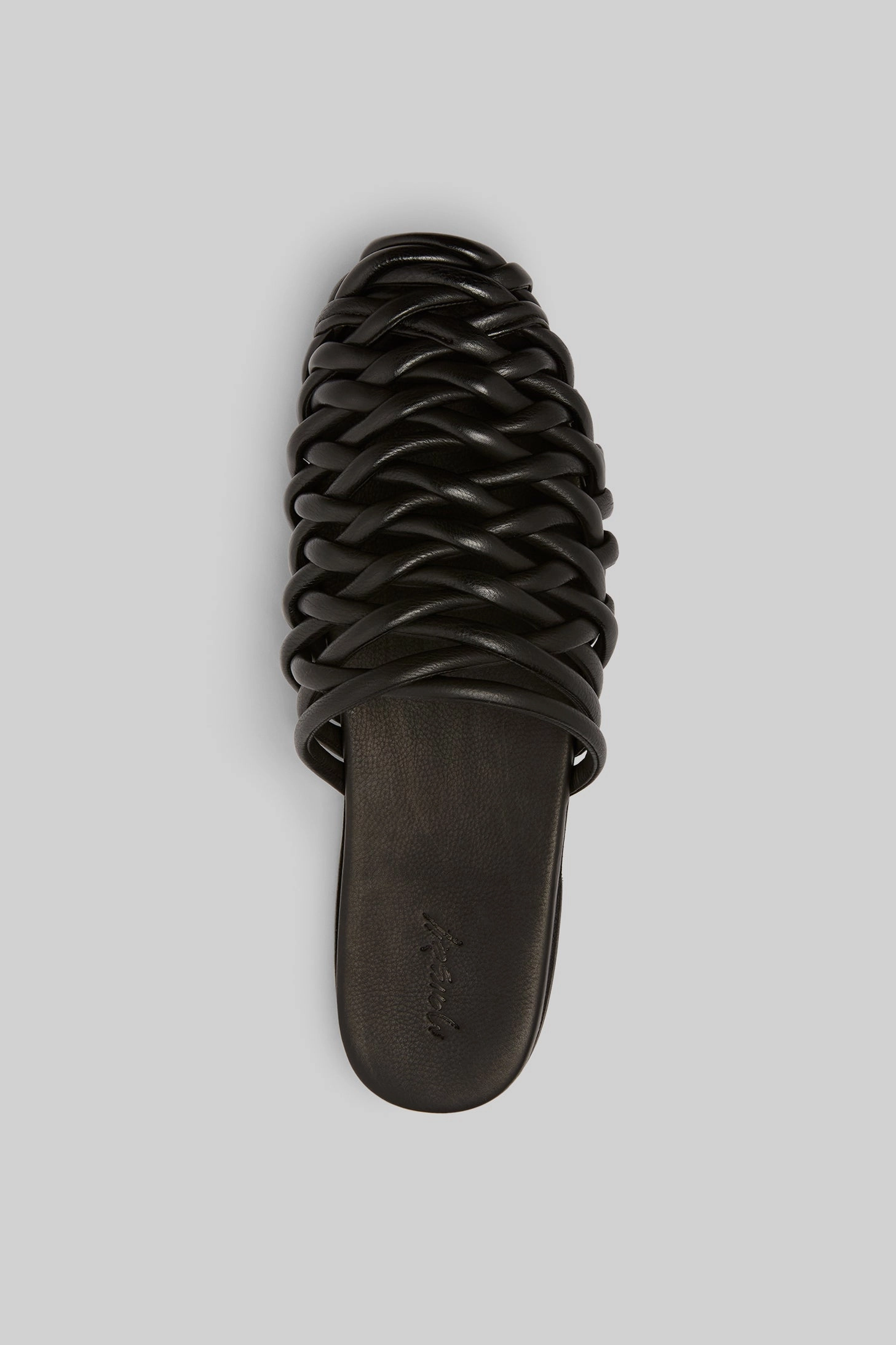 Elevated Gear Steccoblocco Leather Mule Sandal In Nero