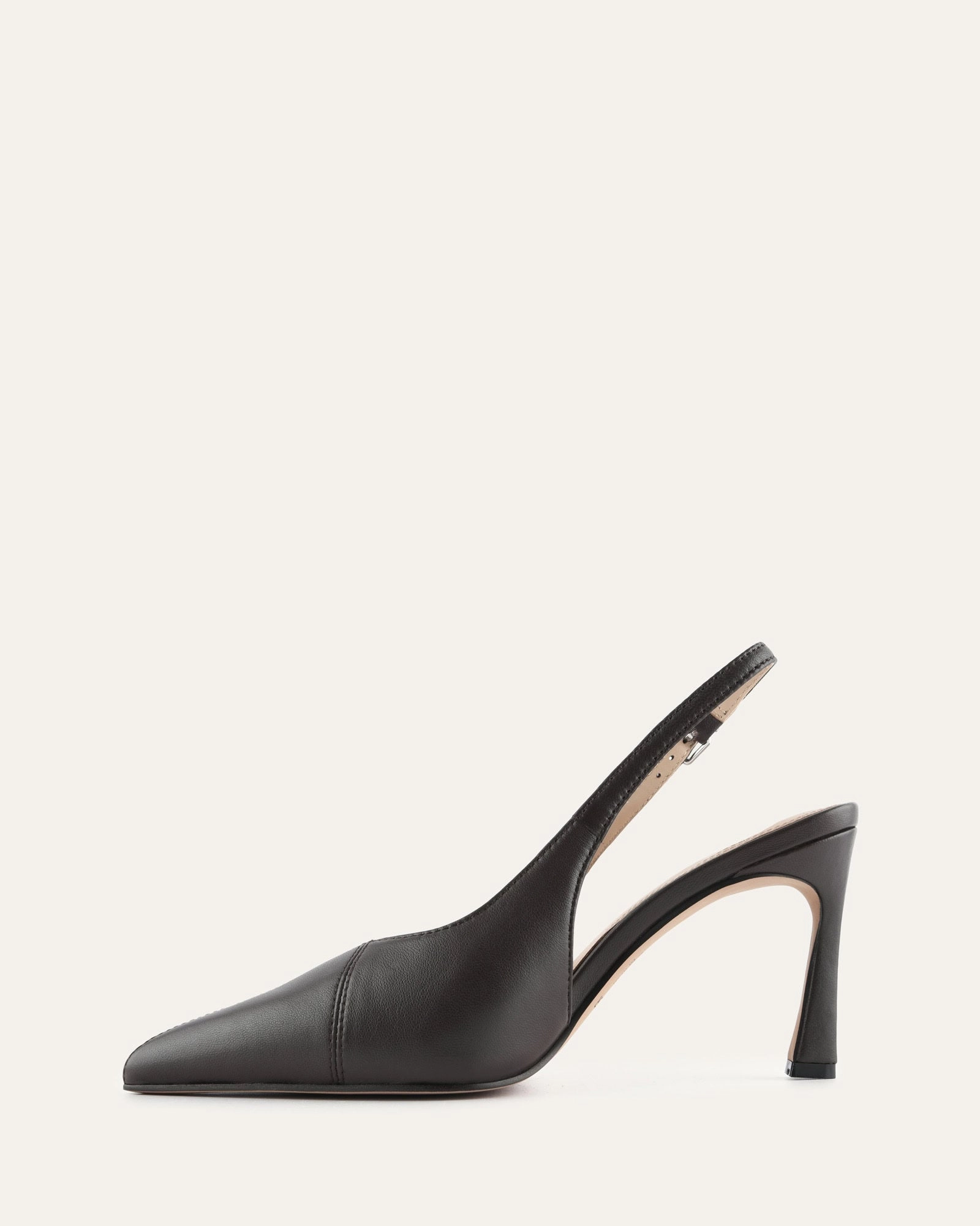 Ease-Ready Authentic Motion Sterling High Heels Bitter Choc Leather