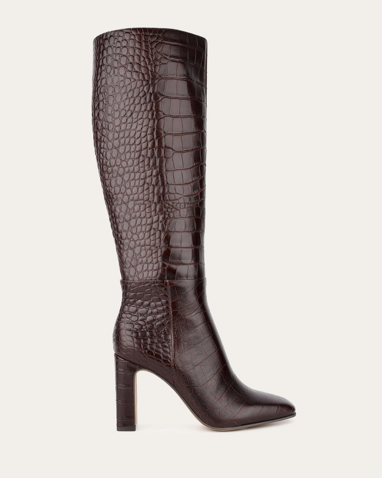 Stormi Knee Boots Chocolate Croc Next In Line Purpose-Ready