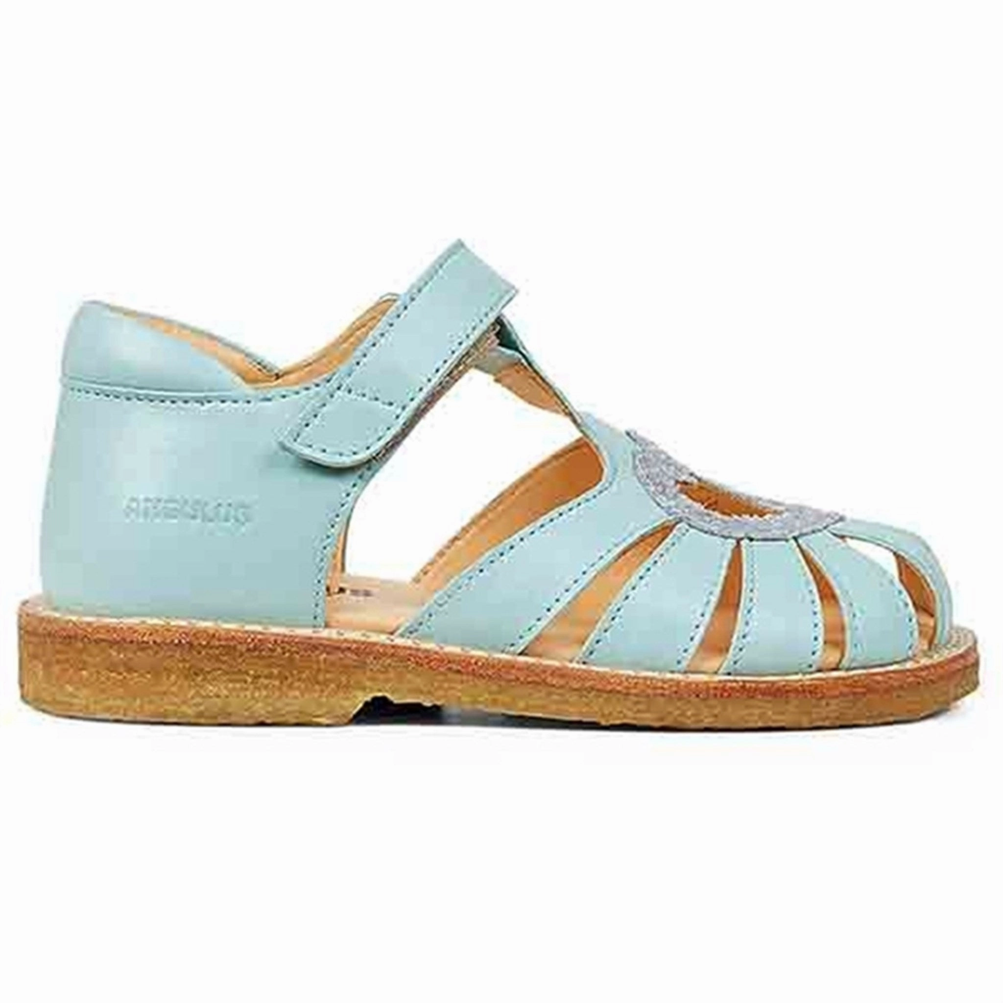 Angulus Hjerte Sandal W. Velcro Mint/Mint Glitter Core Movement