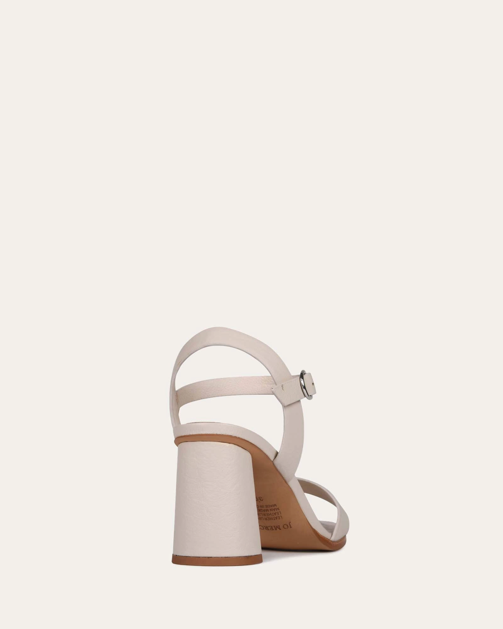 Pure Look Calais High Heel Sandals Bone Leather