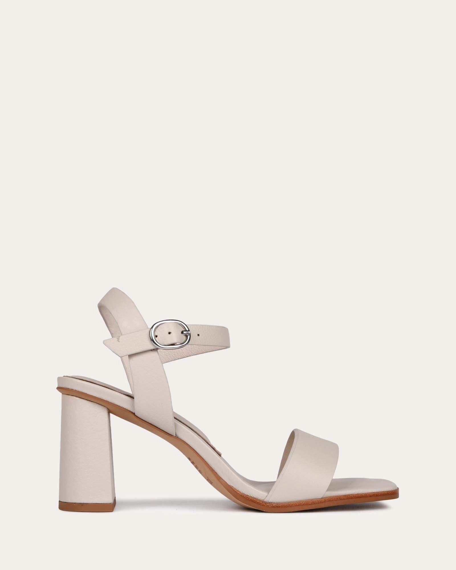 Calais High Heel Sandals Bone Leather Constant Vibe