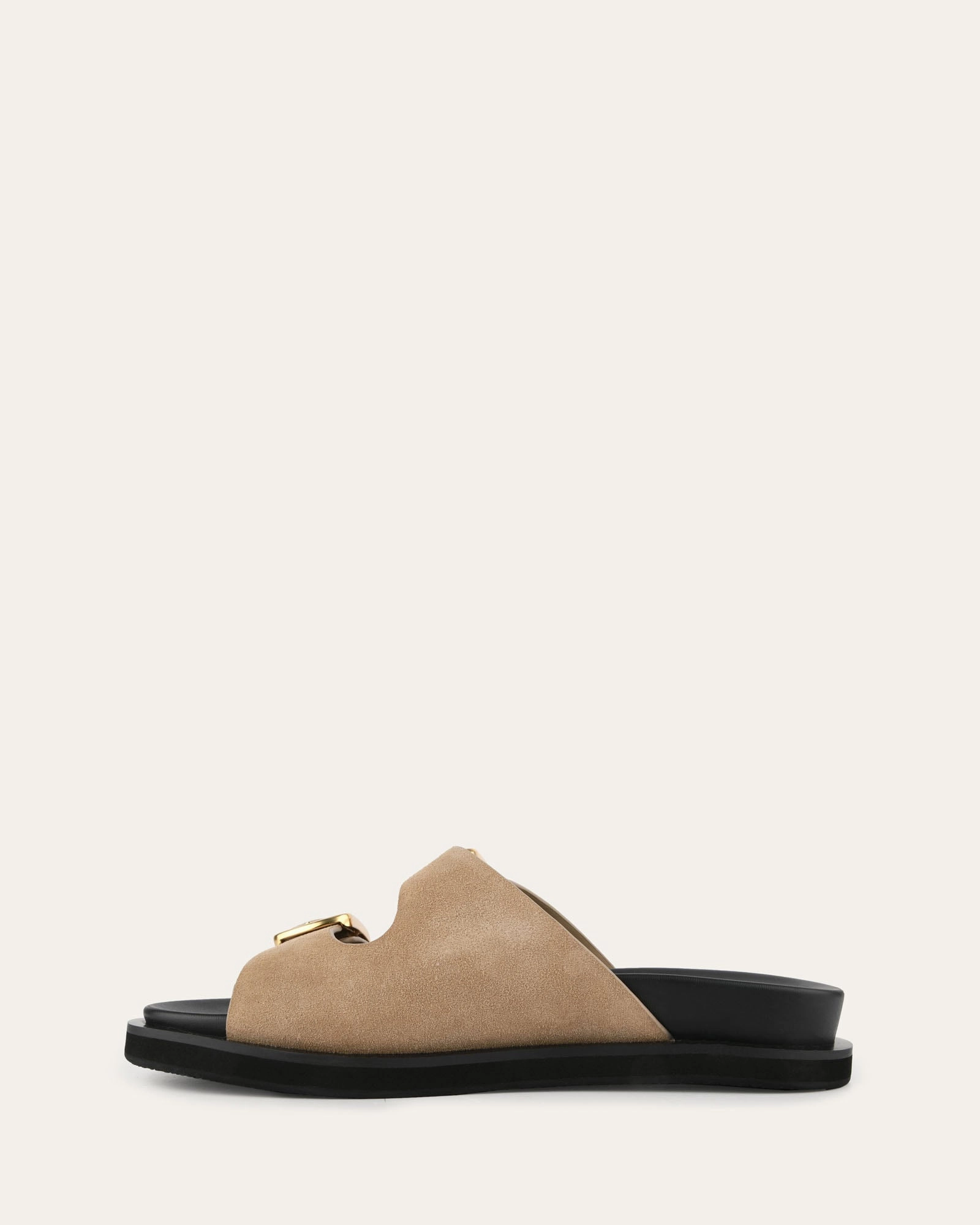 Cool Motion Distinctly Modern Egon Flat Sandals Marsh Suede