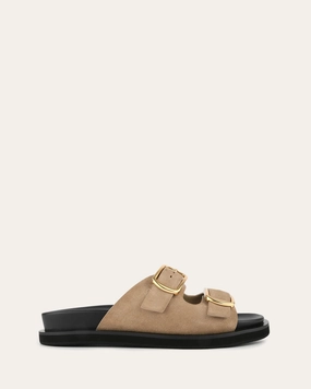 Egon Flat Sandals Marsh Suede Adapt And Go