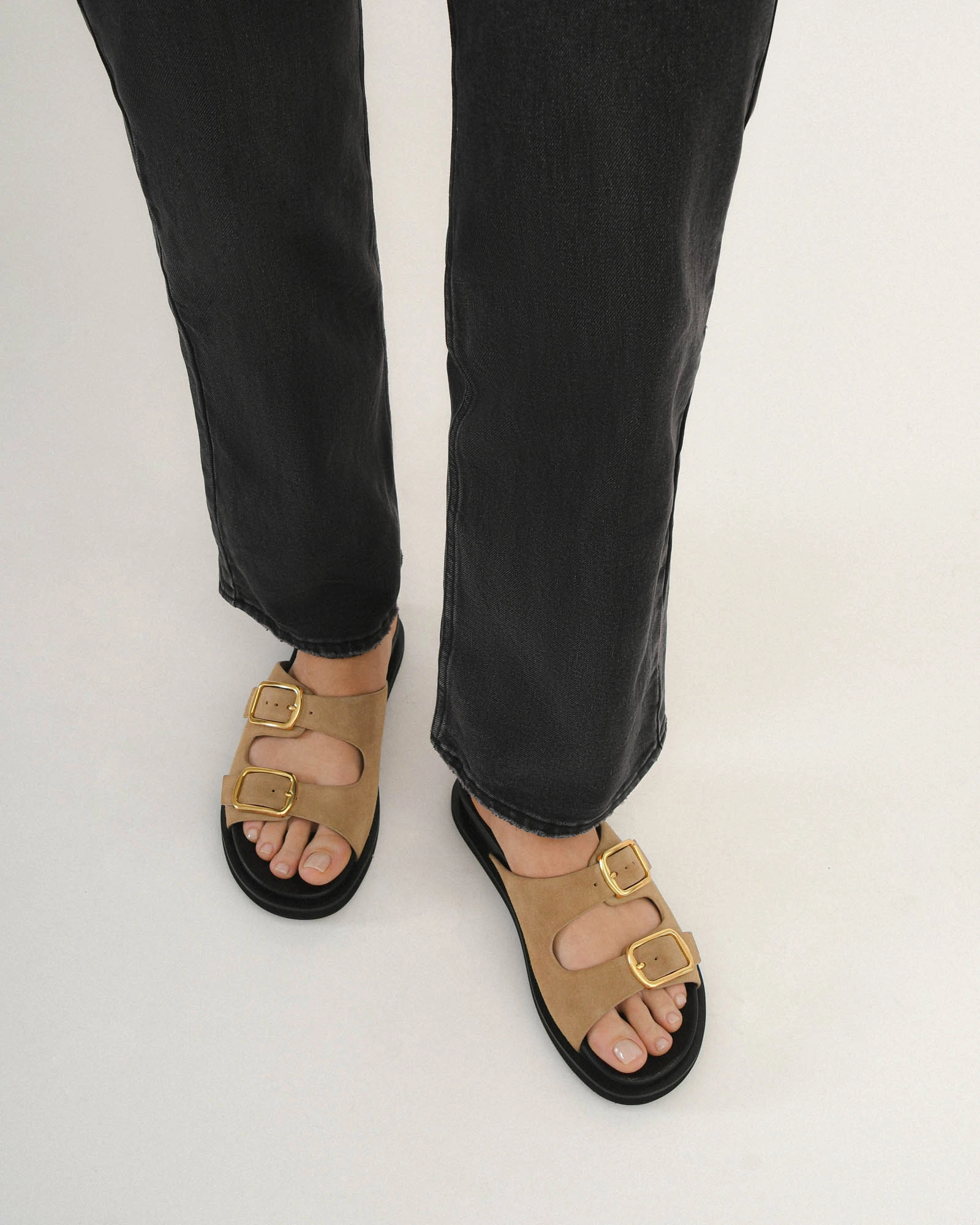 Egon Flat Sandals Marsh Suede Active Living