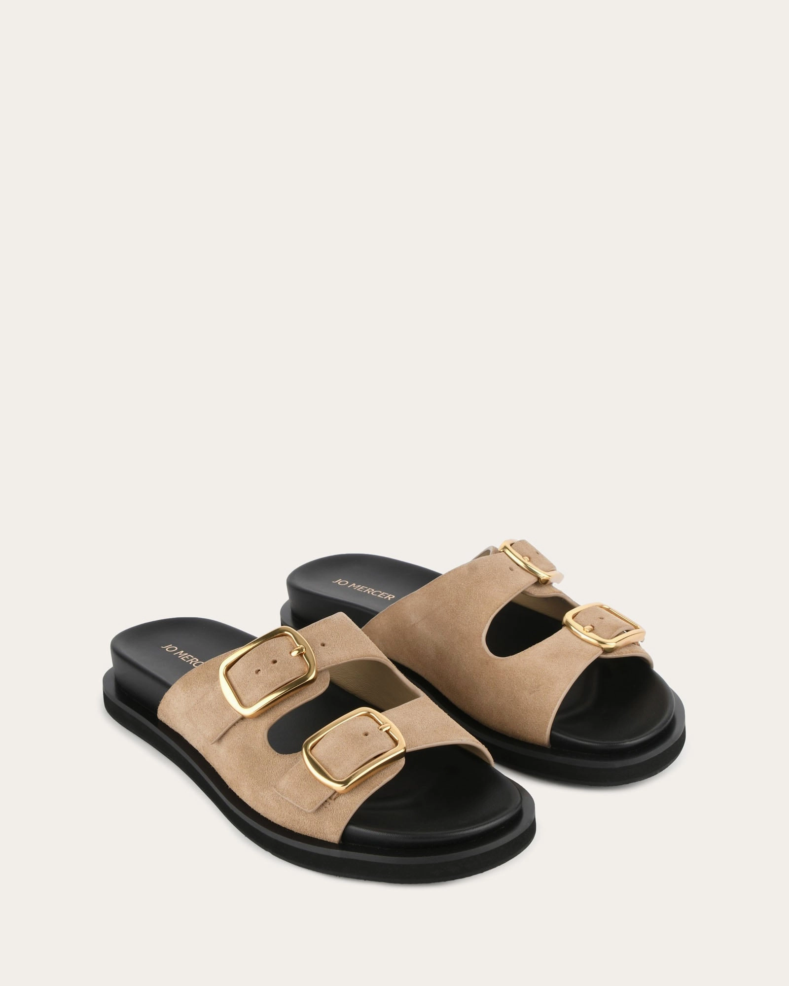 Egon Flat Sandals Marsh Suede Refined Streetwear