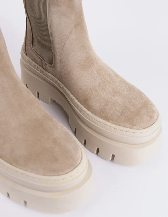 Delya Beige Suede Essential Gear Intentional Vibe