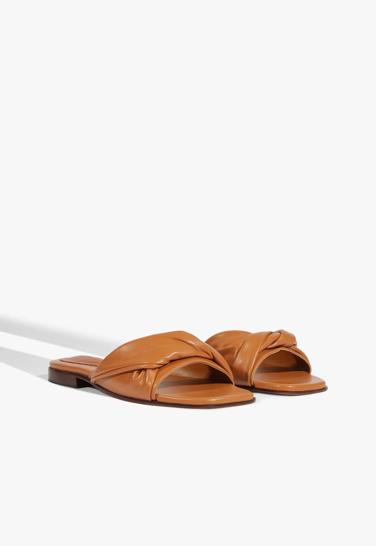 Flowwear Lori Brown Leather Flat Sandal