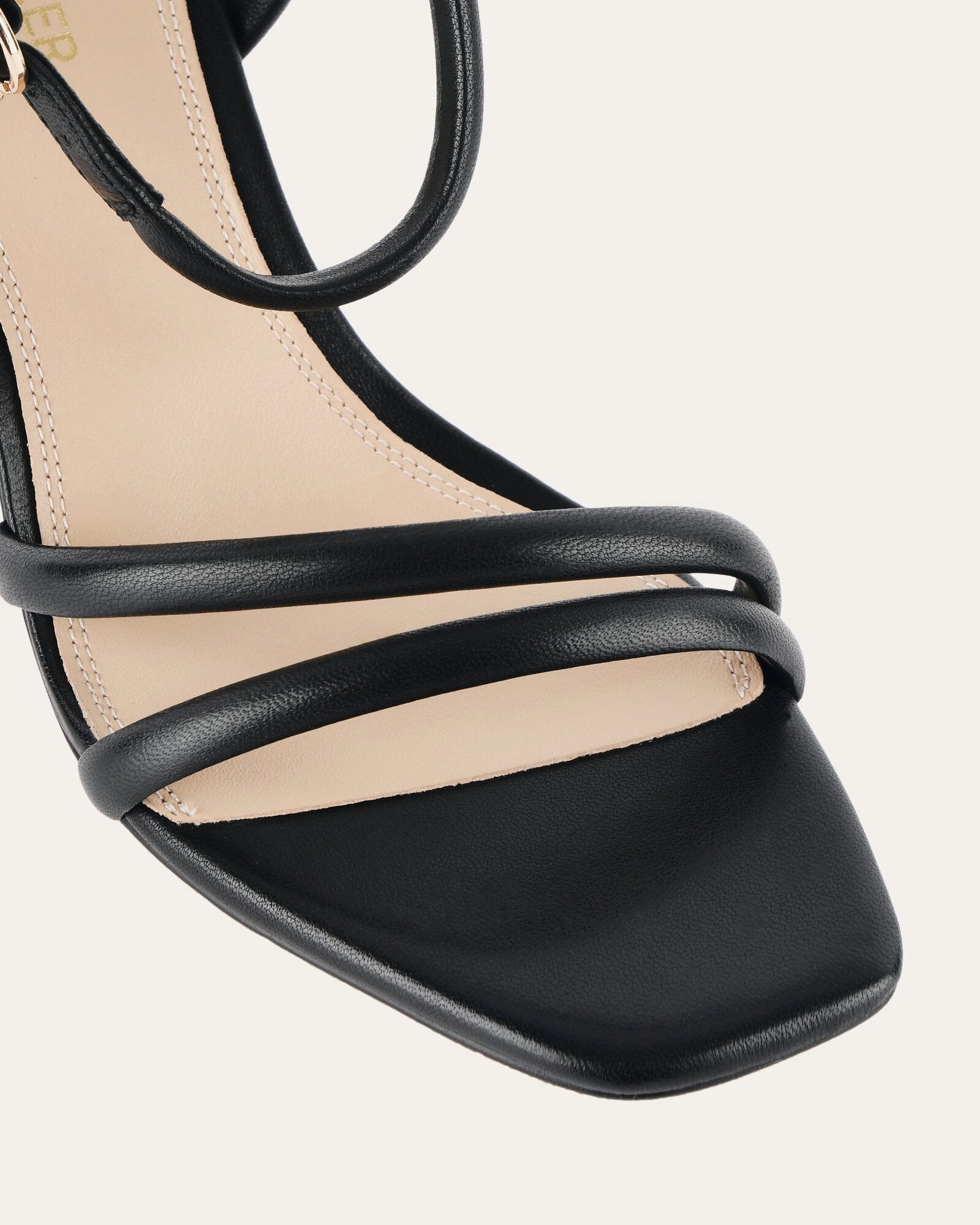 Nino High Heel Sandals Black Leather Future-Ready