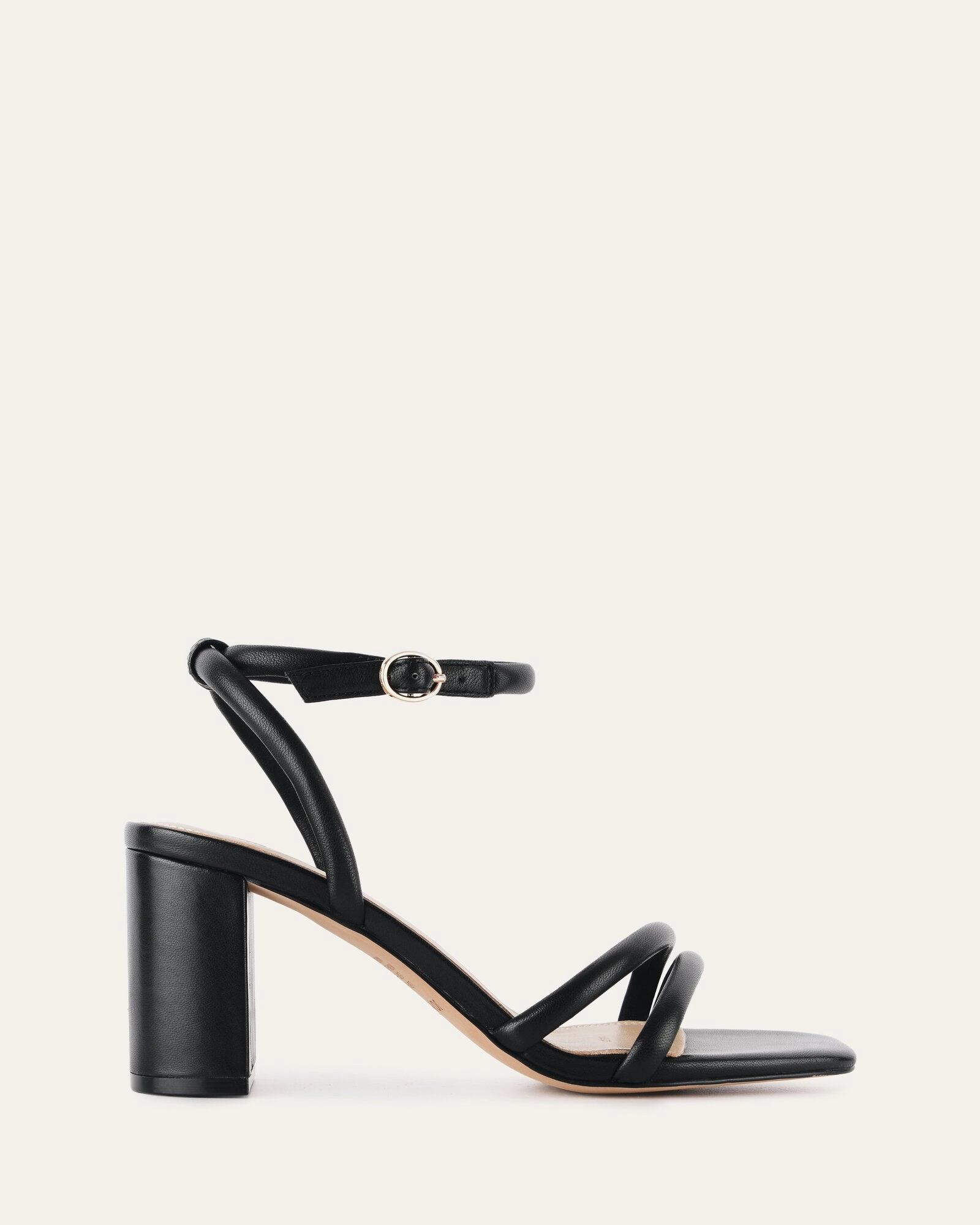 Seamless City Nino High Heel Sandals Black Leather