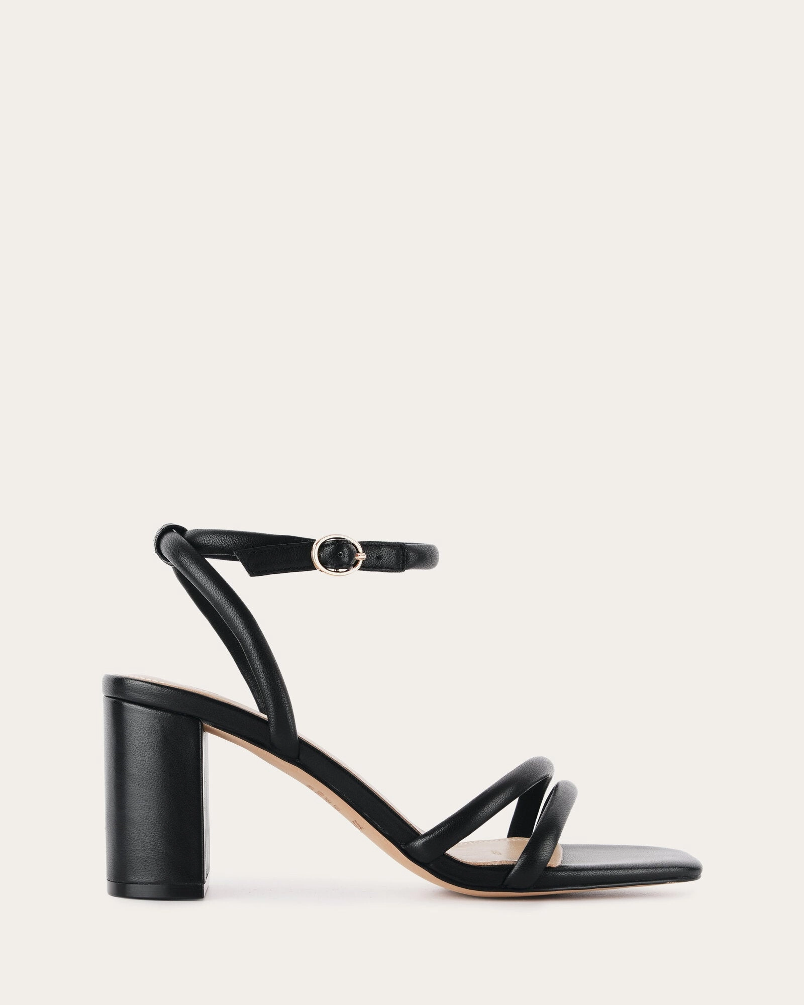 Nino High Heel Sandals Black Leather Precision Lifestyle