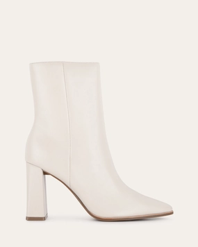 Movement-Inspired Tatiana High Ankle Boots Off White Leather