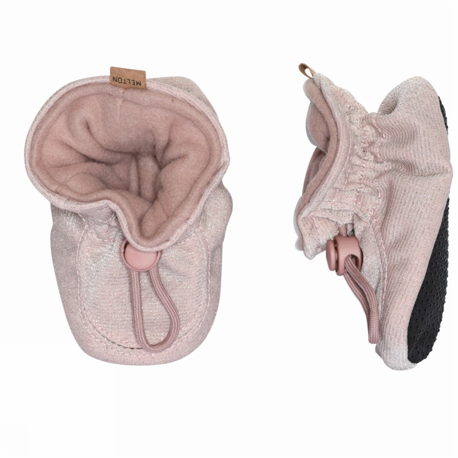 Designed To Shift Inspired Layerwear Melton Textile Slippers Glitter Alt Rosa