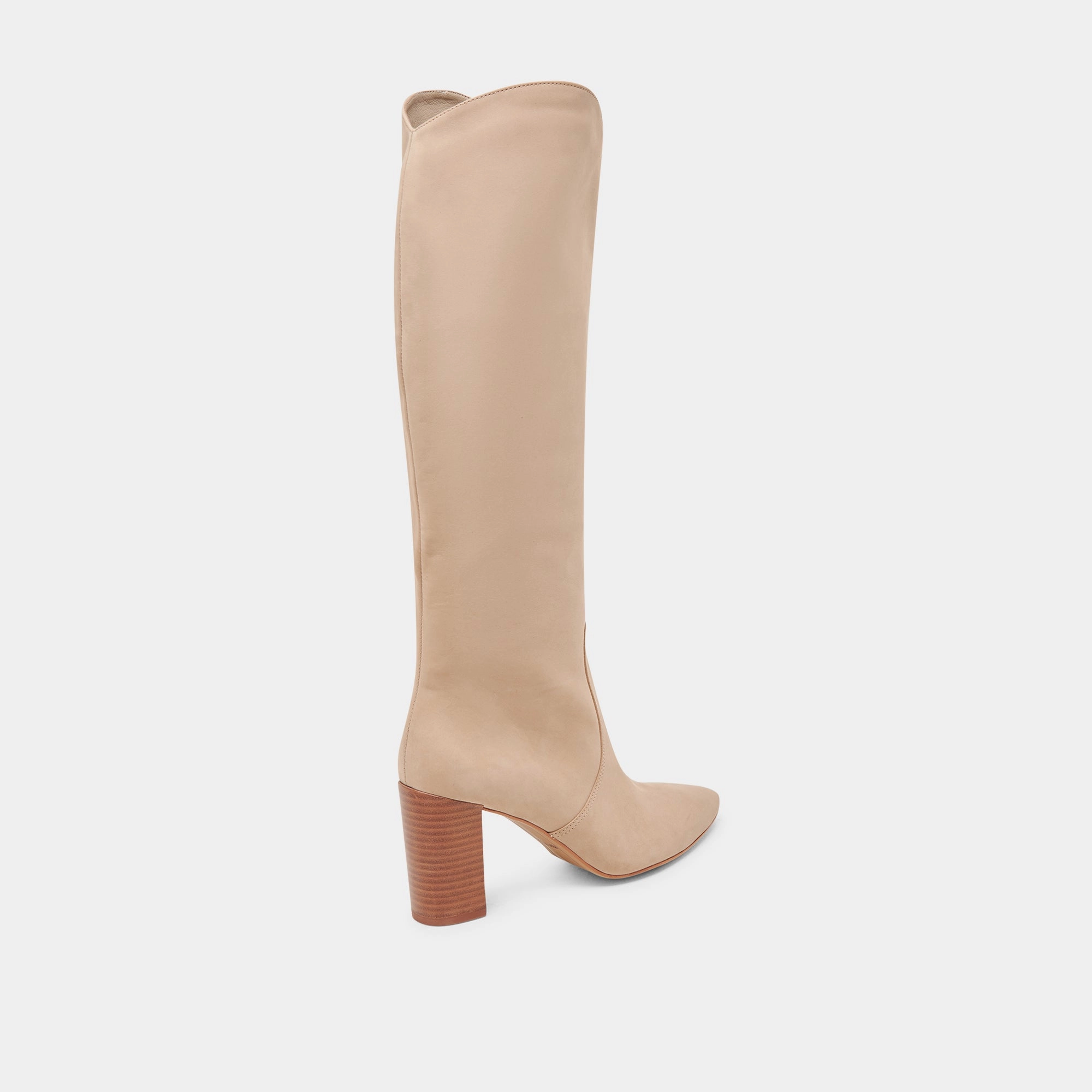 Visual Ease Low-Key Luxe Nedi Wide Calf Boots Dune Nubuck