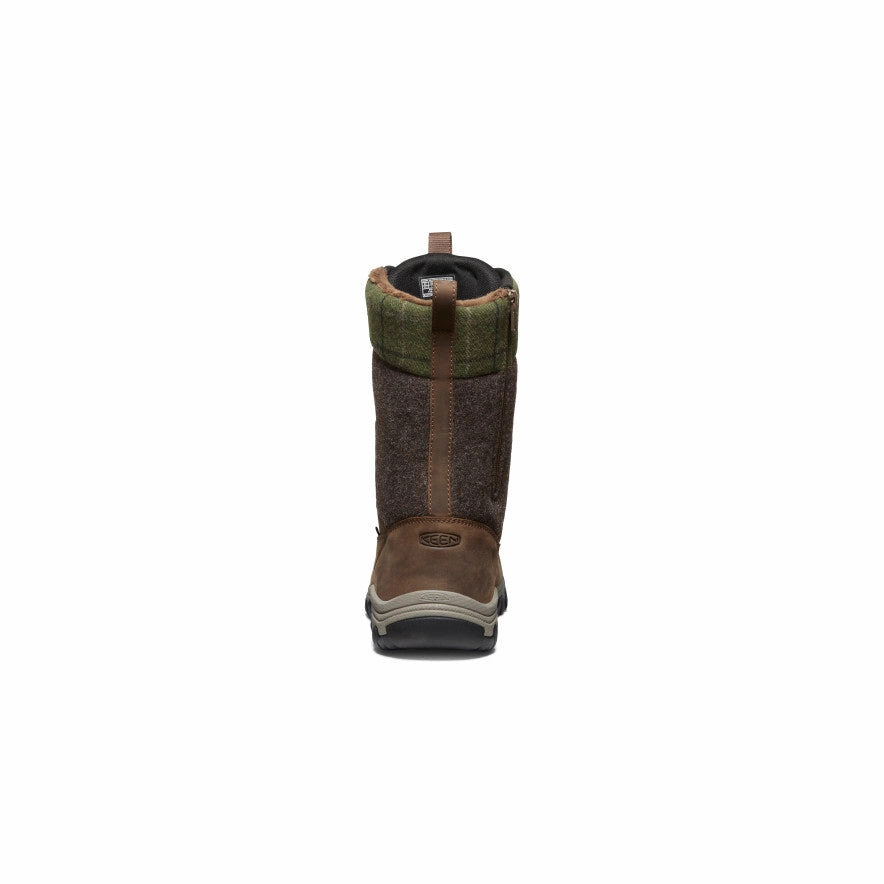 Flexible Form Pure Lineswear Women'S Greta Tall Waterproof Boot  |  Dark Earth/Green Plaid