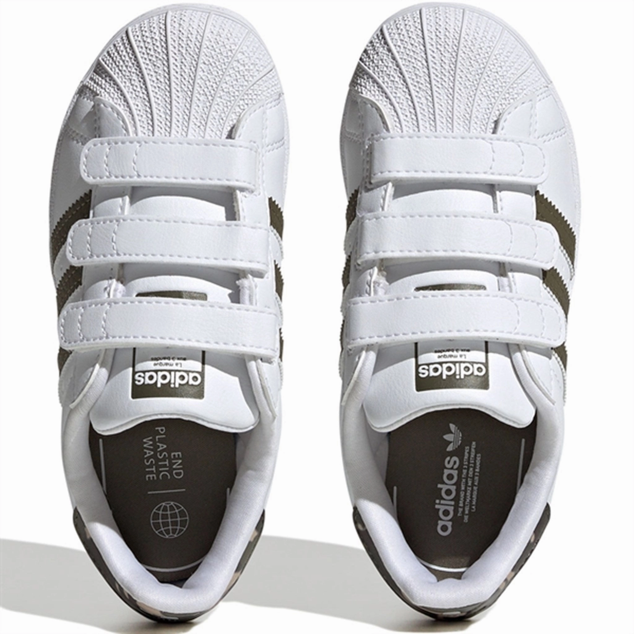 Precision Layers Adidas Originals Superstar Sneakers White / Olive
