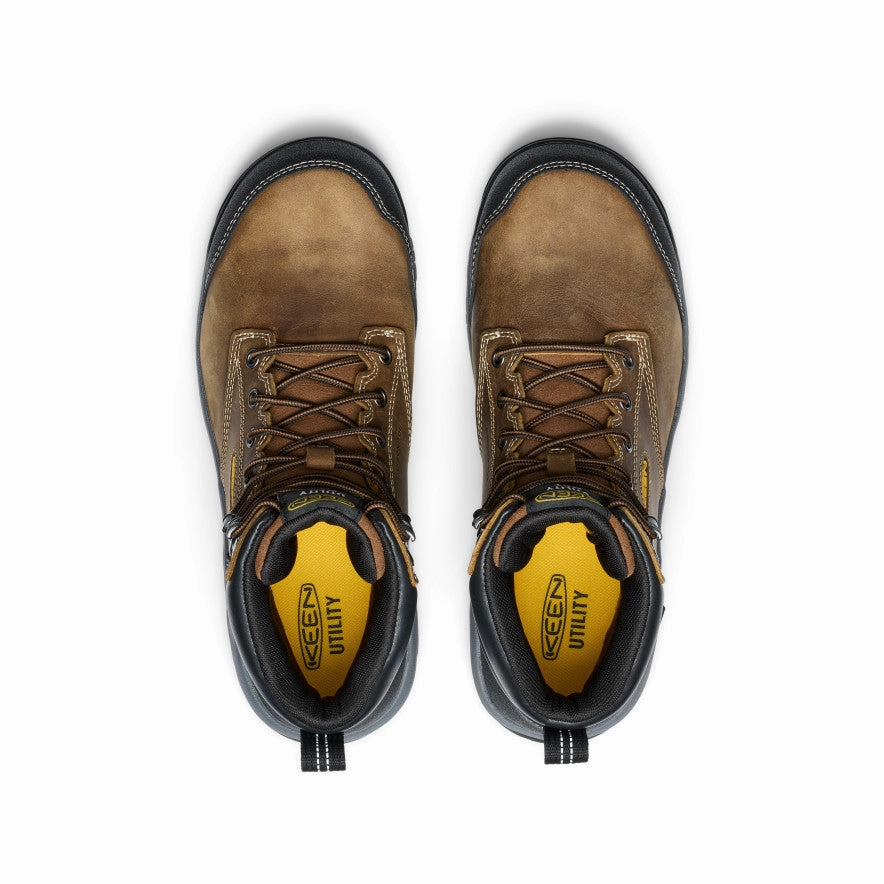 Men'S Evanston 6" Waterproof Boot Int Met (Carbon Toe)  |  Bison/Black Refined Streetwear Modular Design