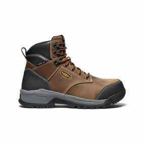 Men'S Evanston 6" Waterproof Boot Int Met (Carbon Toe)  |  Bison/Black Unisex Rhythm