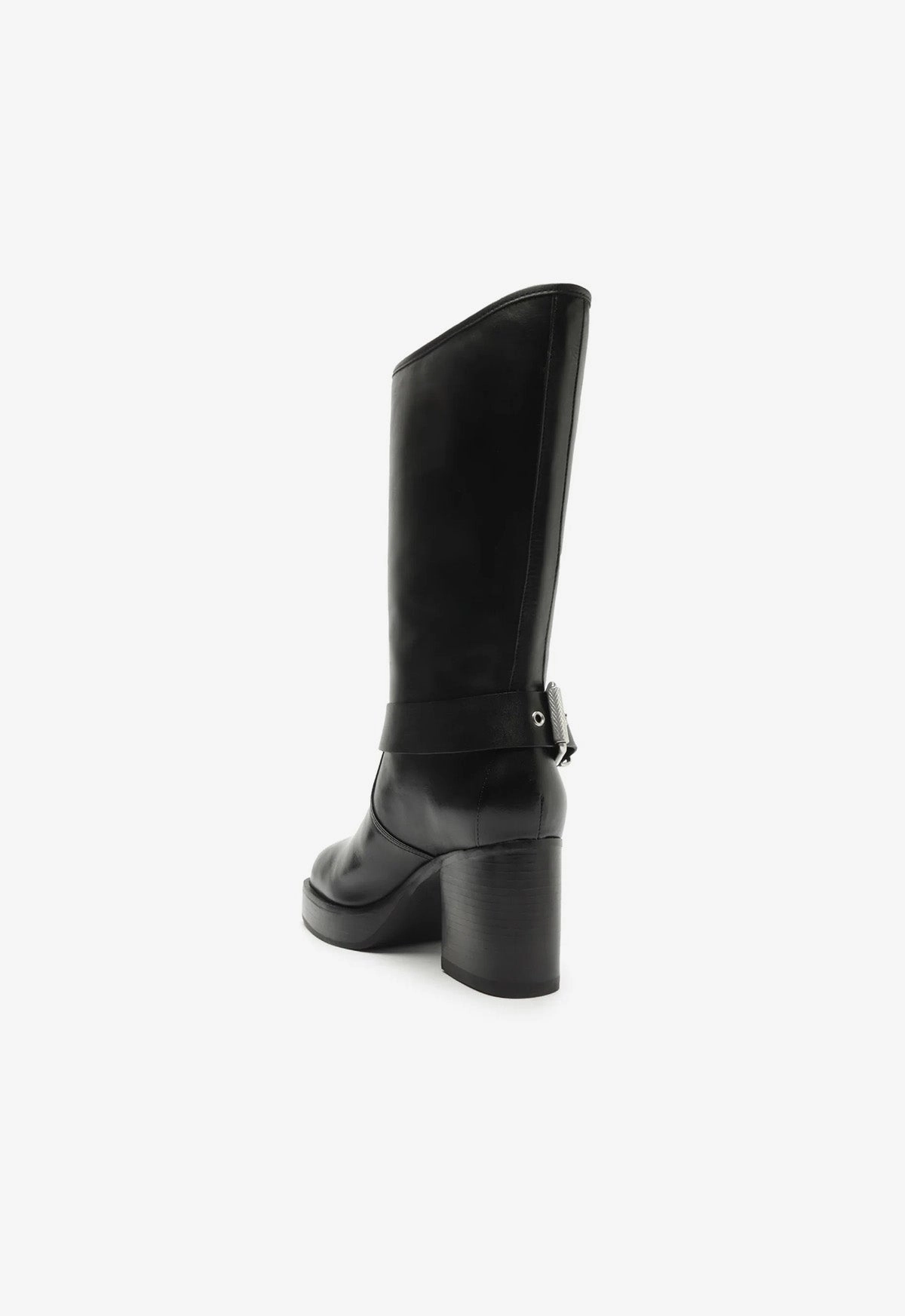Minimalist Edge Precision-Fit Kiara Block Atanado Leather Boot