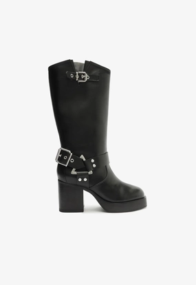 Function With Style Pure Function Kiara Block Atanado Leather Boot