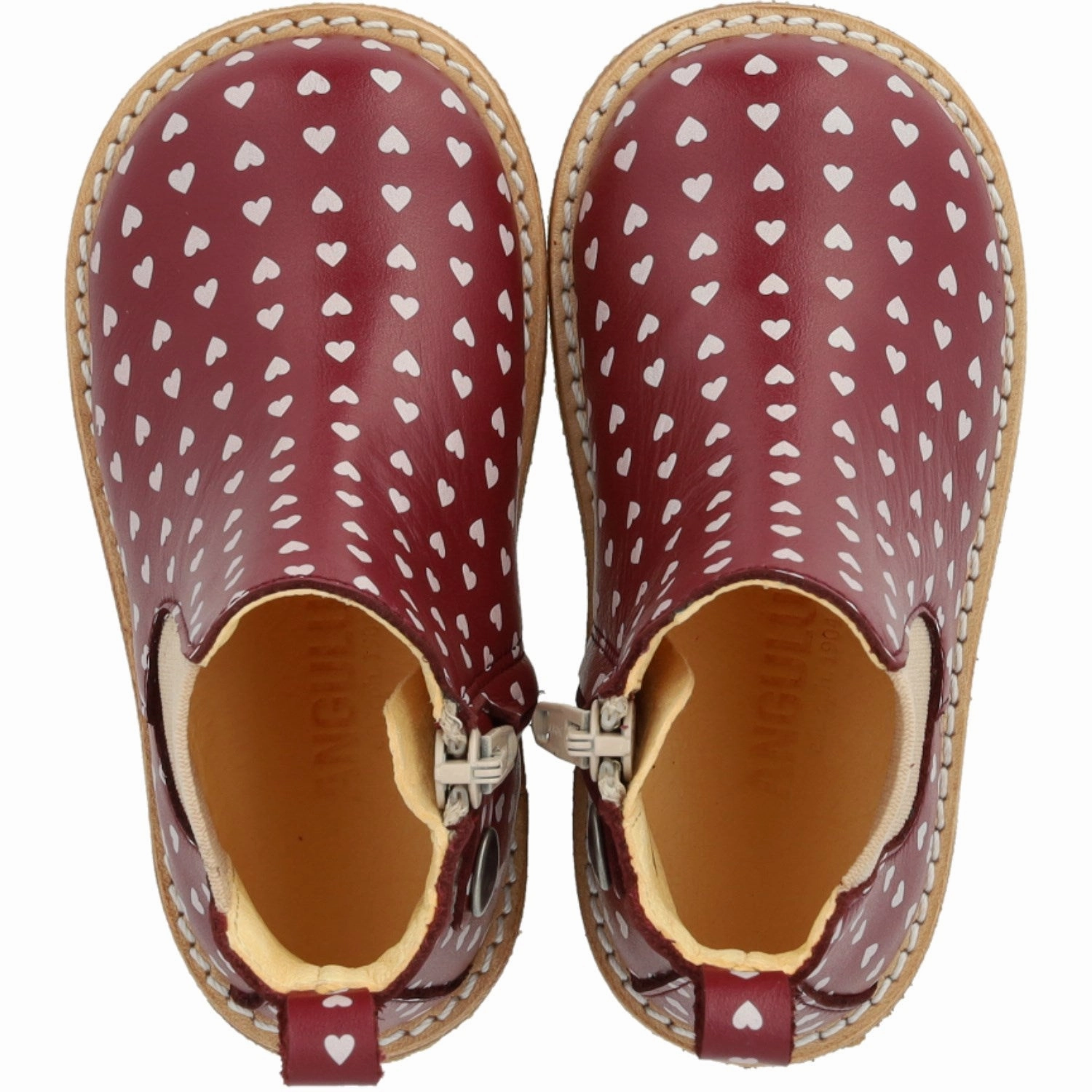 Designed To Layer Angulus Berry Hearts/Rose Classic Beginner Chelsea Boot With Print