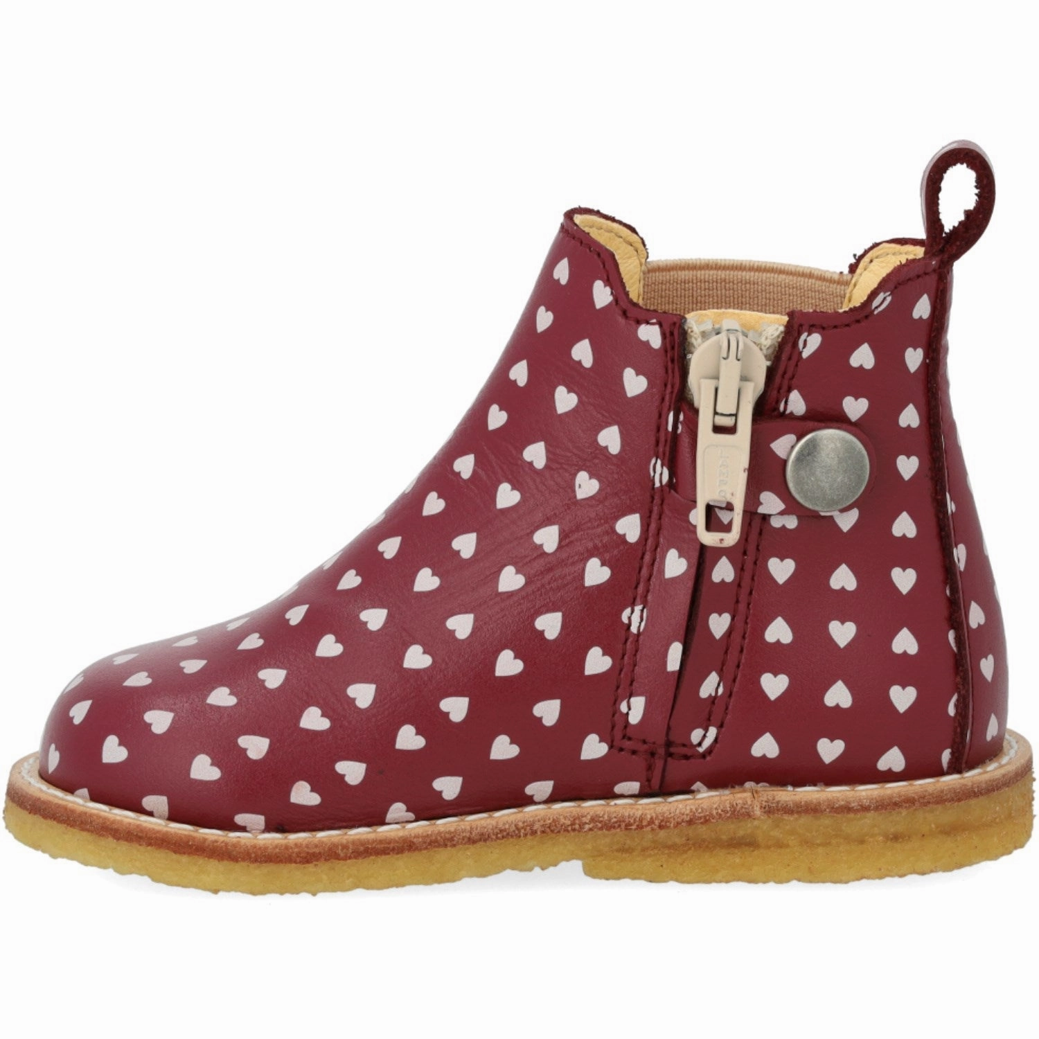 Angulus Berry Hearts/Rose Classic Beginner Chelsea Boot With Print Hybrid Aesthetic Daily Designwear
