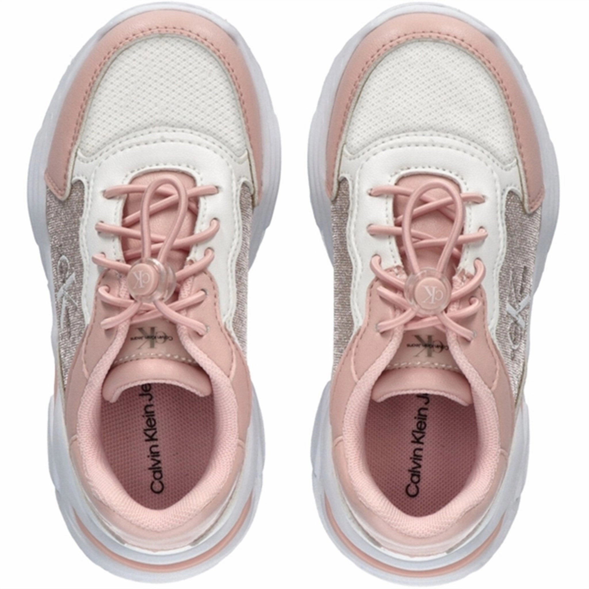 Shift-Mode Pure Urban Calvin Klein Low Cut Lace-Up Sneakers Pink/White