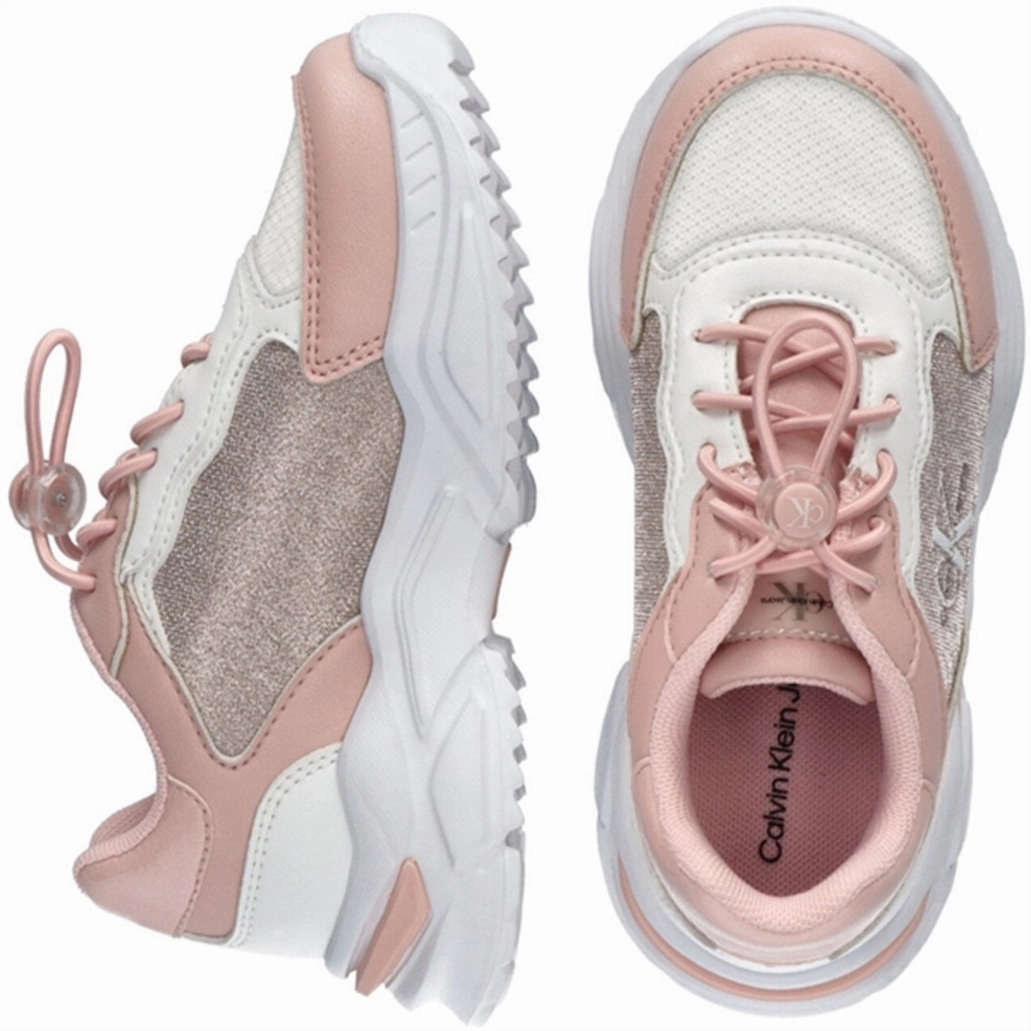 Modern Utility Calvin Klein Low Cut Lace-Up Sneakers Pink/White