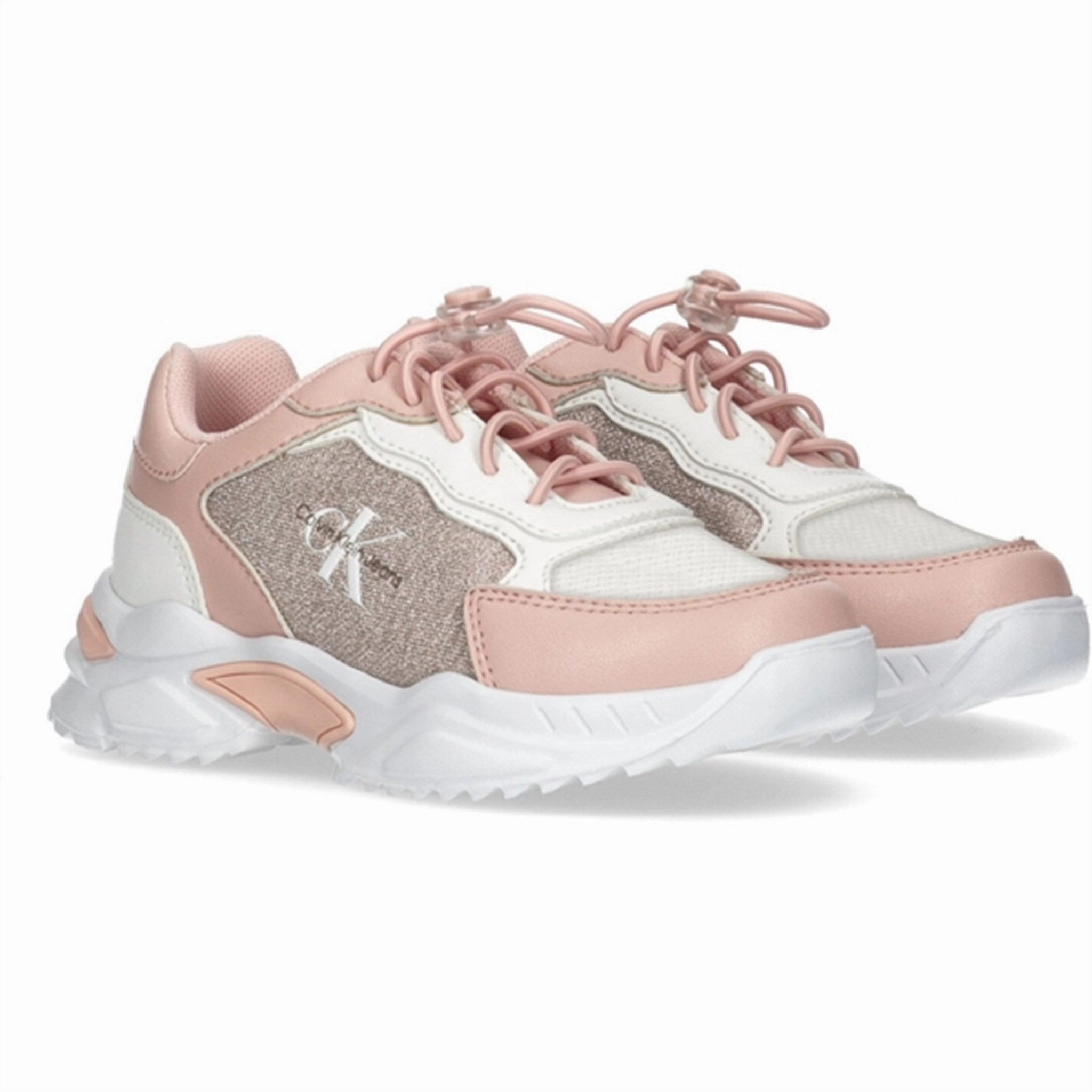 Seamless Outfit Calvin Klein Low Cut Lace-Up Sneakers Pink/White