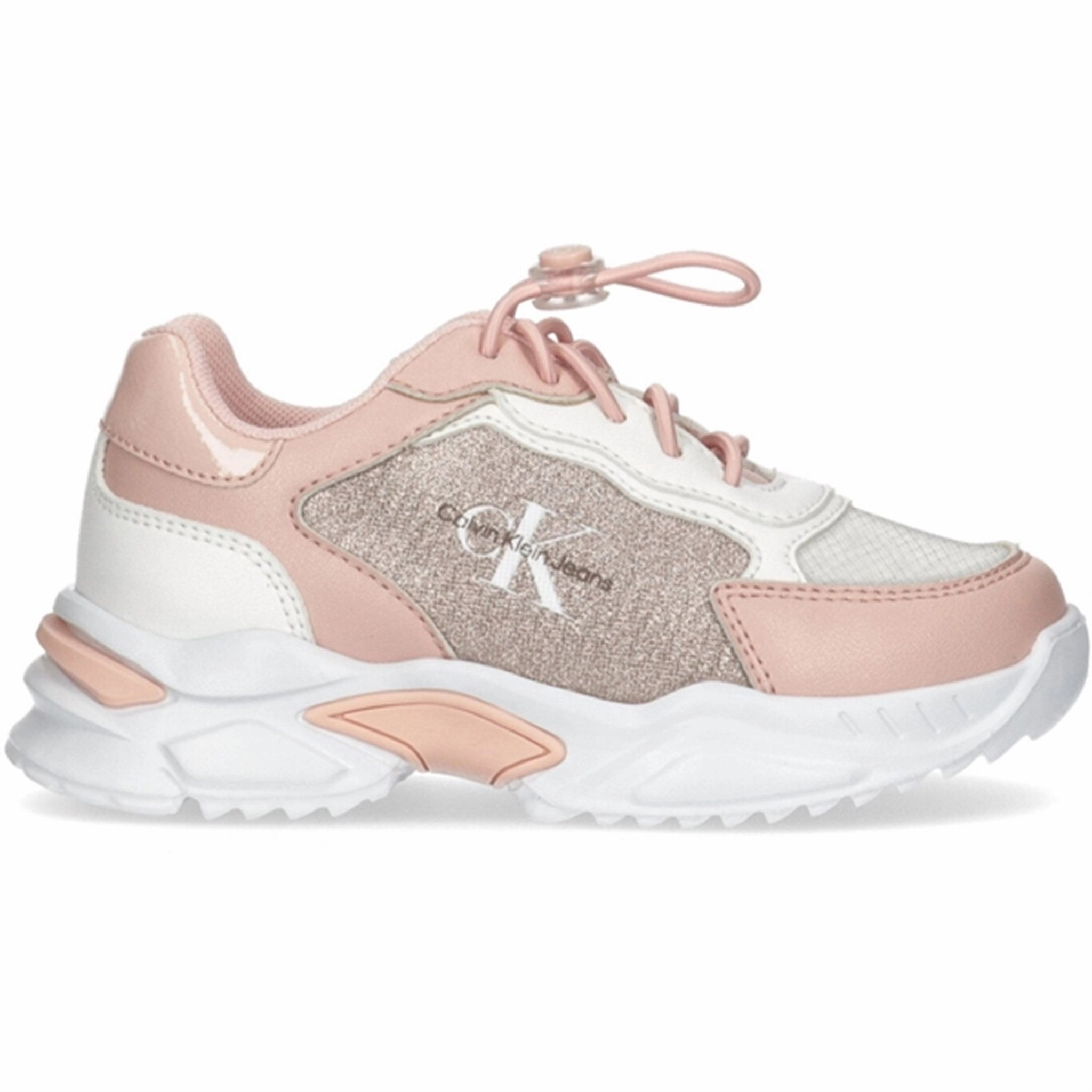 Calvin Klein Low Cut Lace-Up Sneakers Pink/White Effortless Utility Feel-Based Fashion