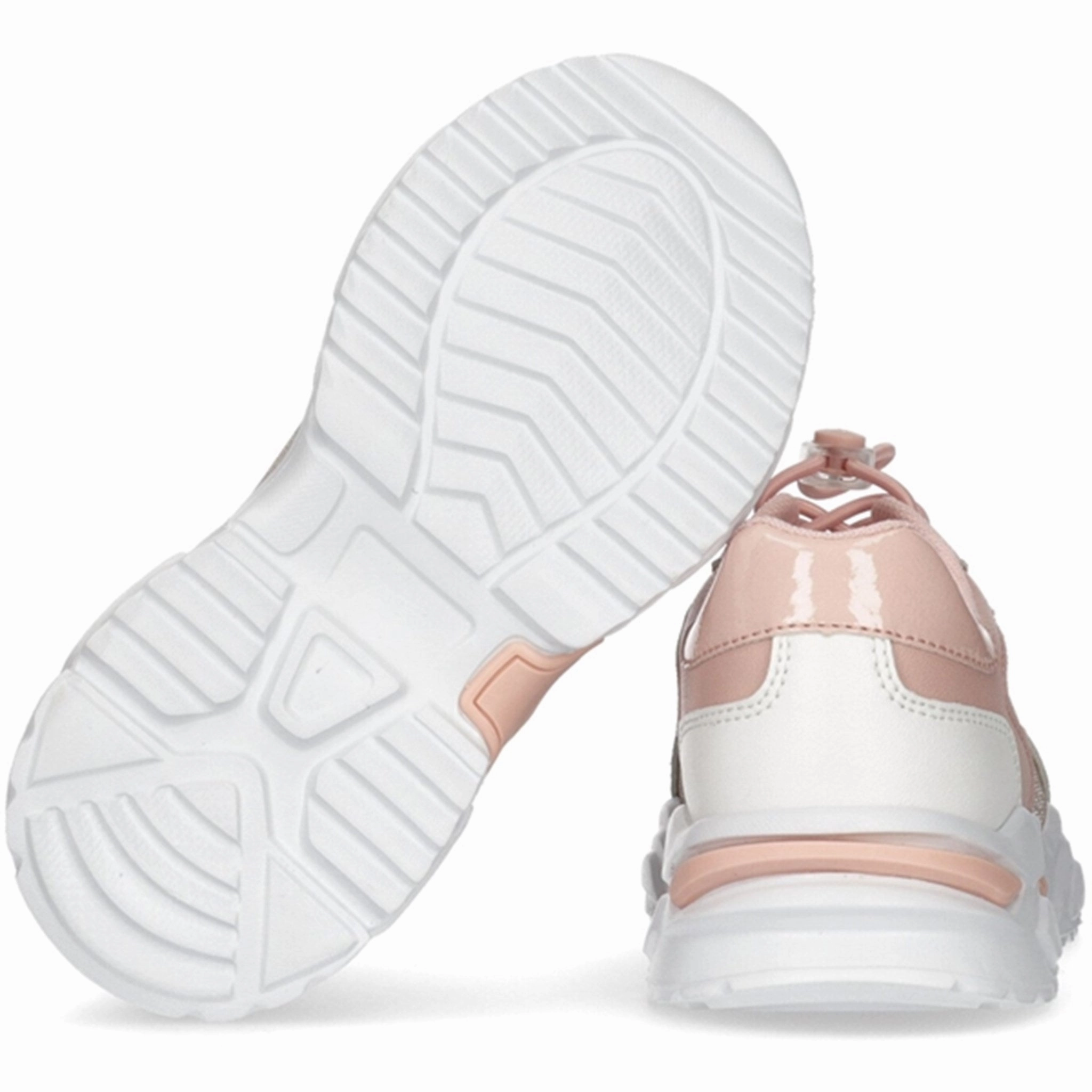 Design-First Calvin Klein Low Cut Lace-Up Sneakers Pink/White