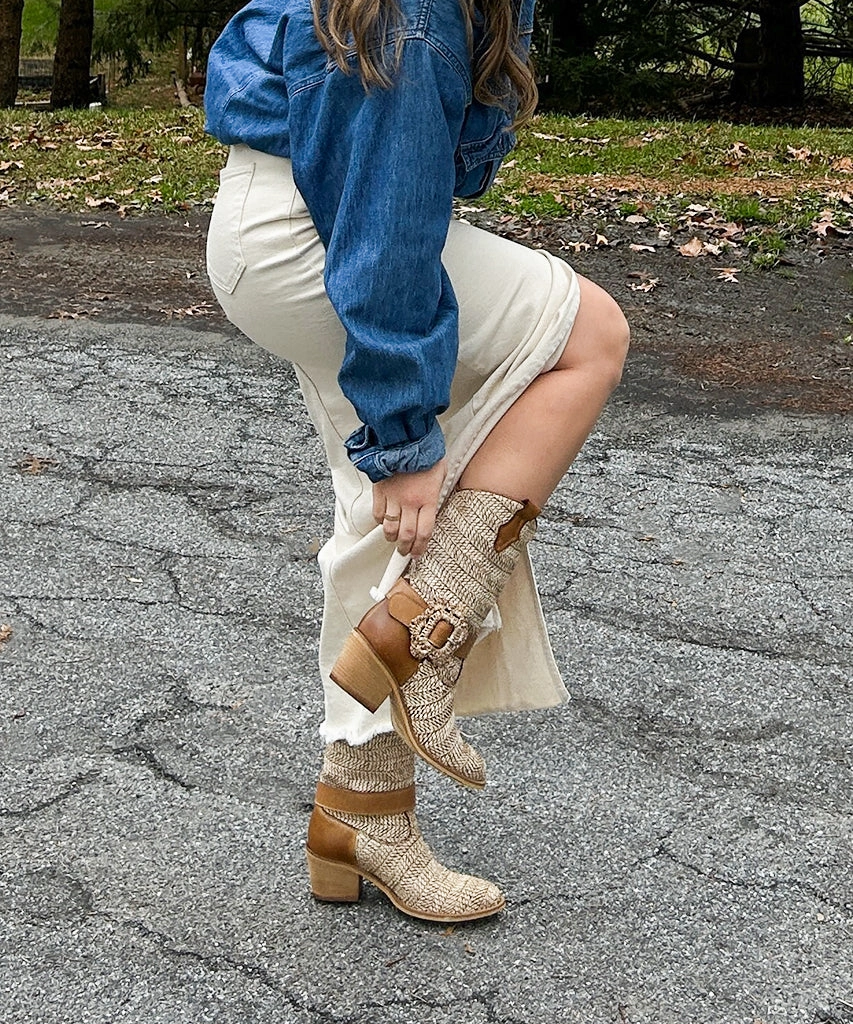 Hoss Boots Brown Multi Raffia Your Move Gear