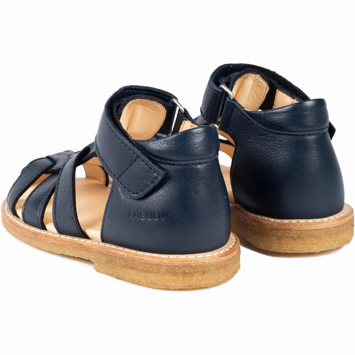 Active Corewear Modern Pattern Angulus Navy Beginner Sandal Med Velcro Closure