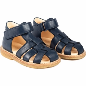 Distinctly Modern Form In Action Angulus Navy Beginner Sandal Med Velcro Closure