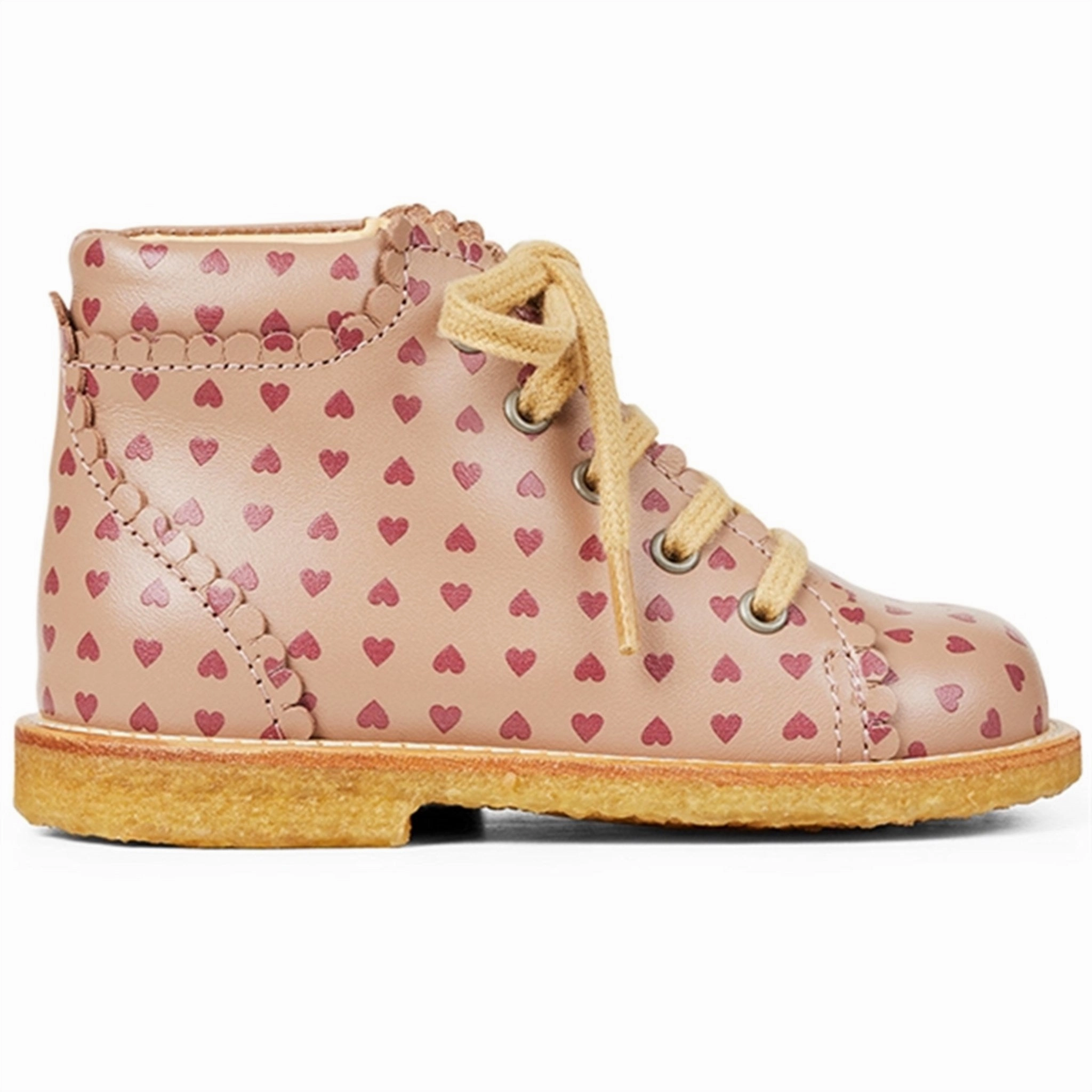 Angulus Starter Shoe With Hearts And Lace Make-Up Street Clarity
