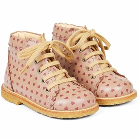 Angulus Starter Shoe With Hearts And Lace Make-Up Your Livewear Your Functional Form