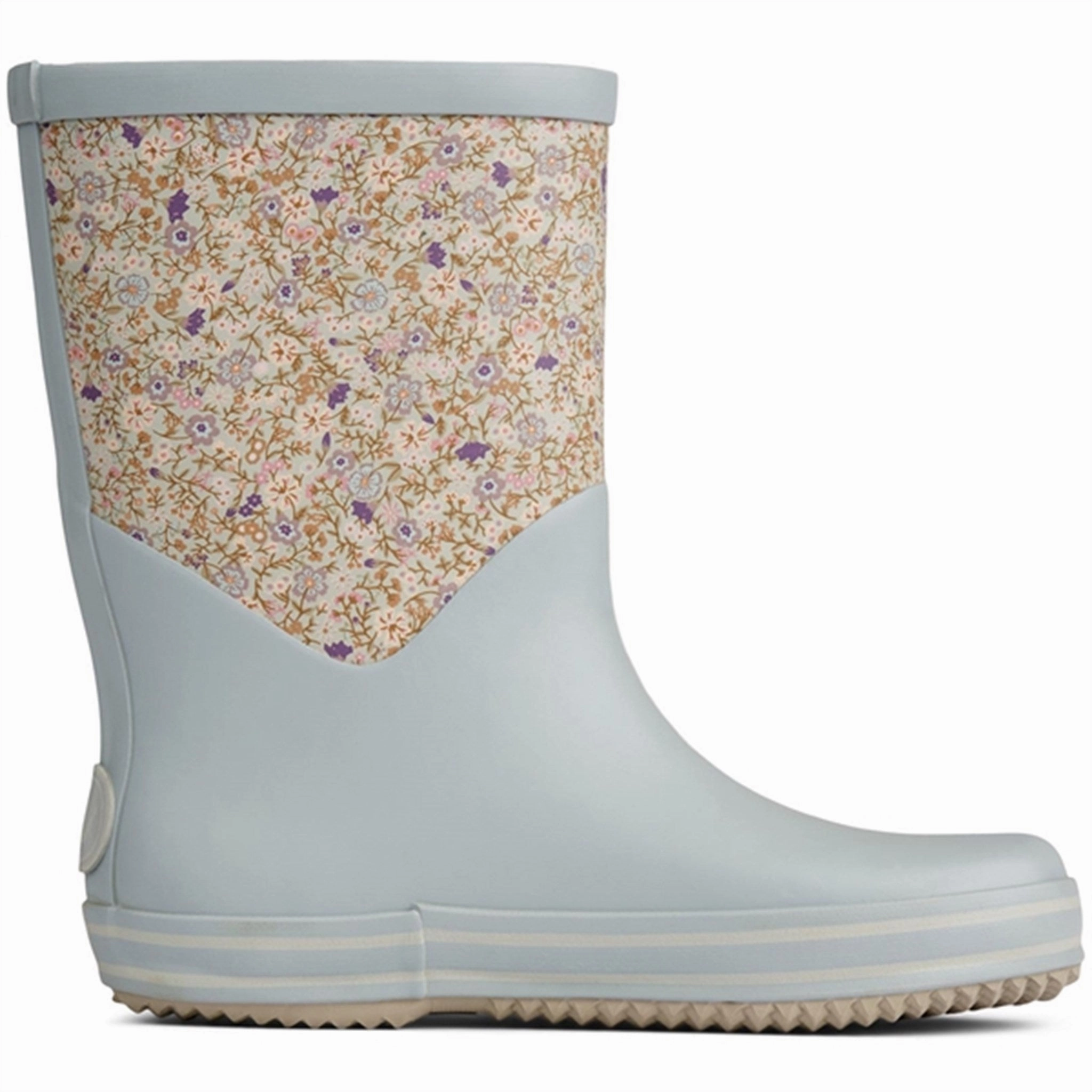 Streamlined Pieces Urban Inspired Wheat Rubber Boots Juno Highrise Flowers