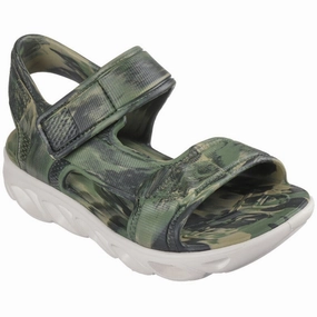 Move Smarter Redefined Casual Skechers Hypno-Splash Camo Printed River Sandal Black Olive