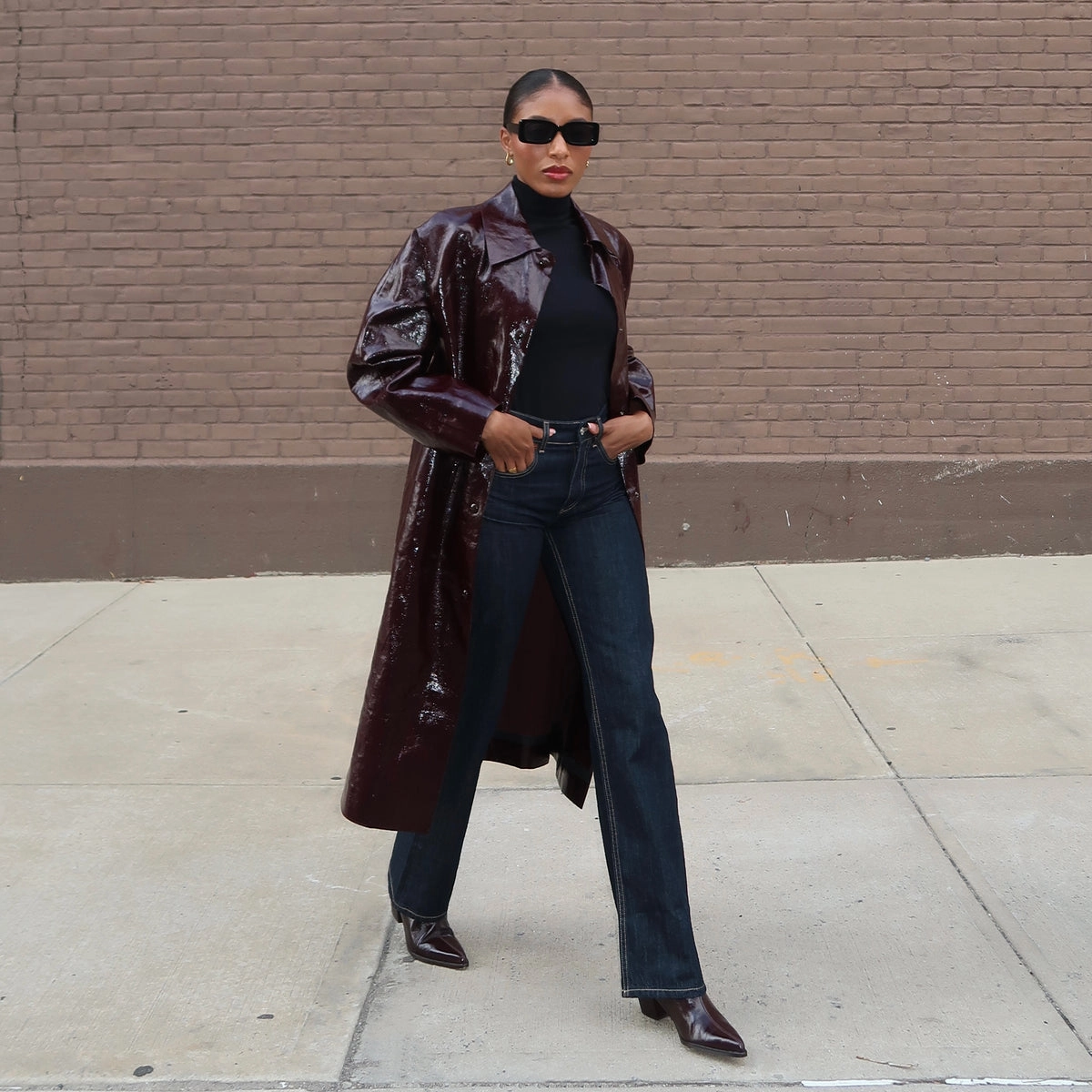 Live-Core Shadie H2O Booties Mulberry Crinkle Patent