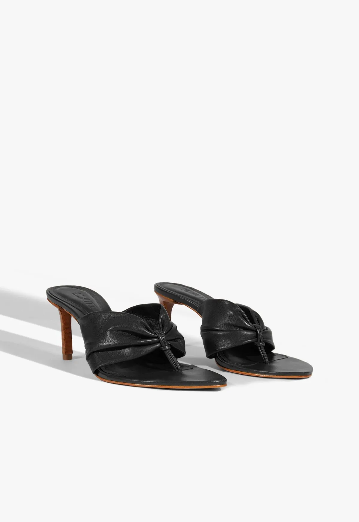 Lori Mid Leather Sandal Refined Balance