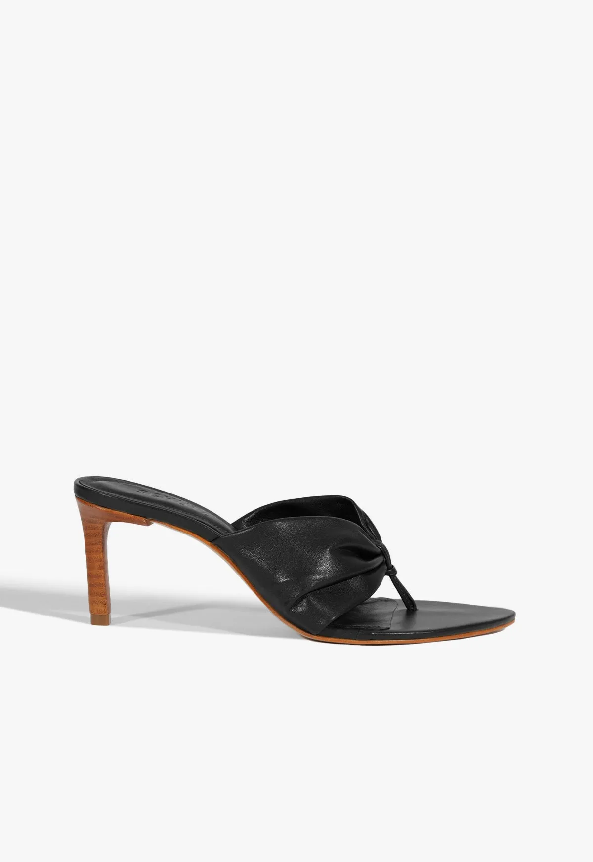 Lori Mid Leather Sandal Multi-Wear Essentials All-Day Movement