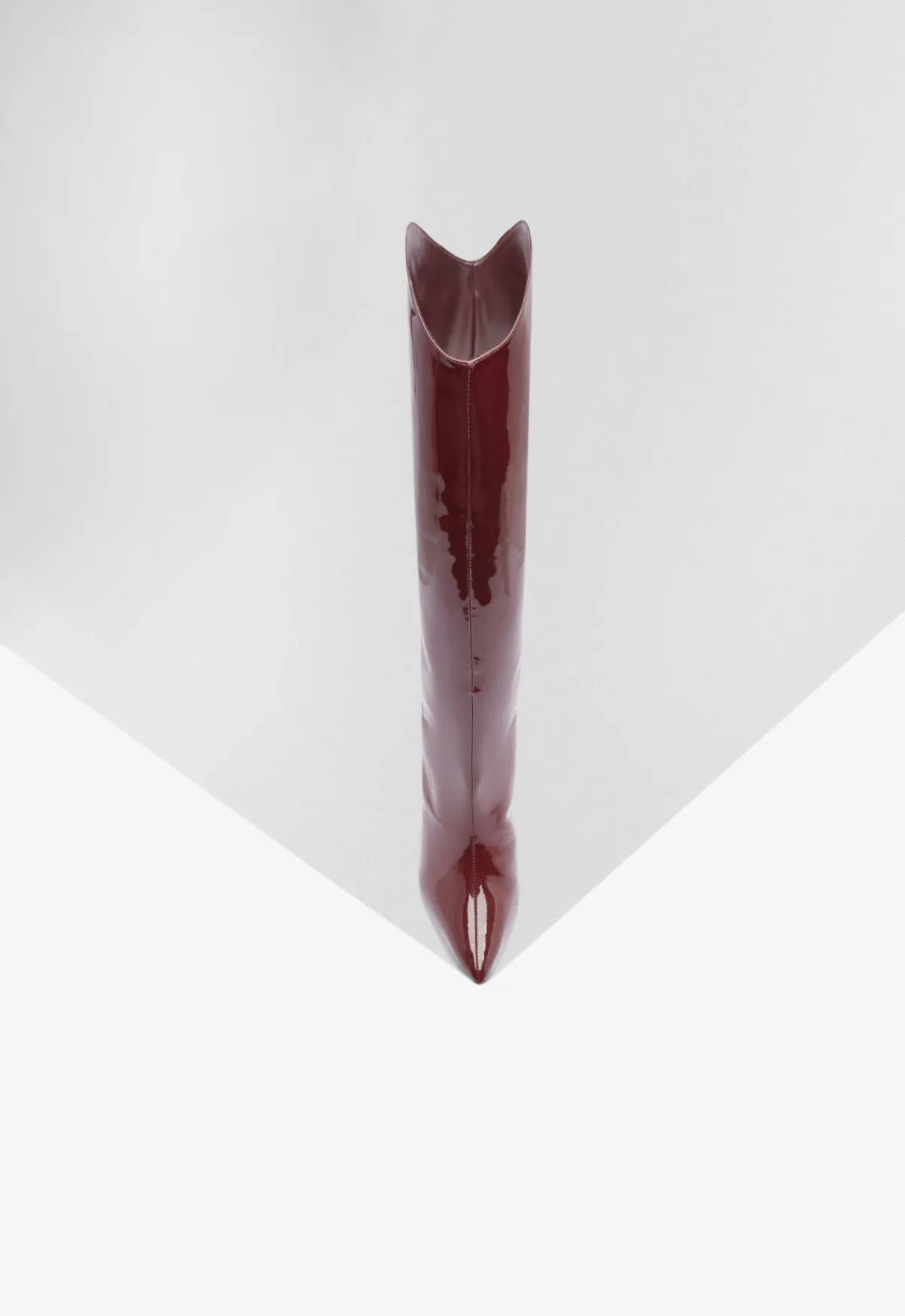 Maryana Wide Patent Boot Motion Meets Design