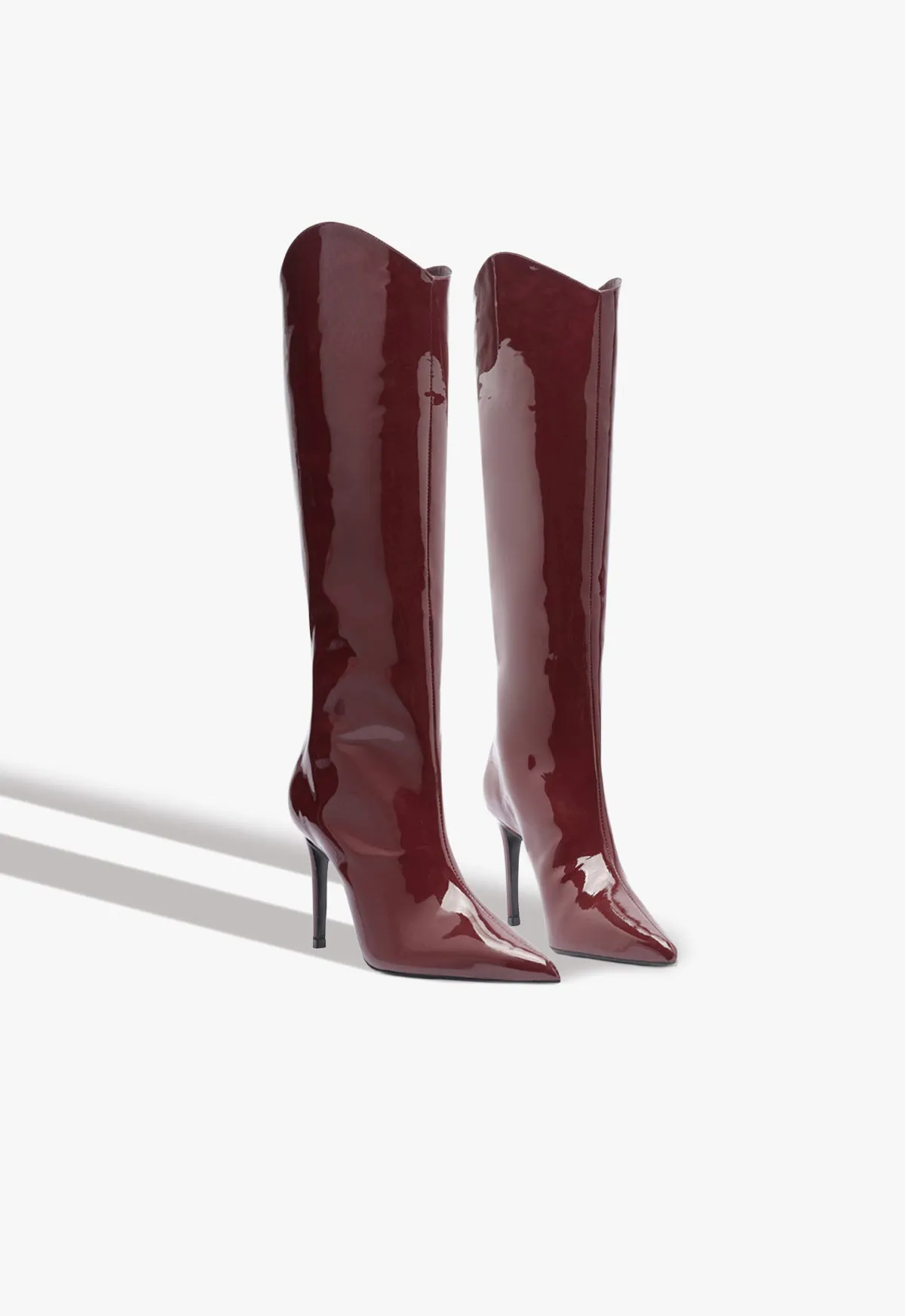 Maryana Wide Patent Boot Clean-Styled
