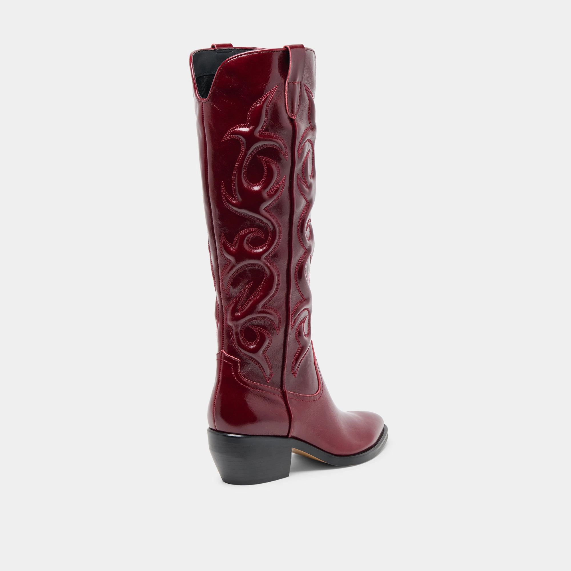 Carry Your Vibe Motion Simplicity Mirla Boots Oxblood Leather