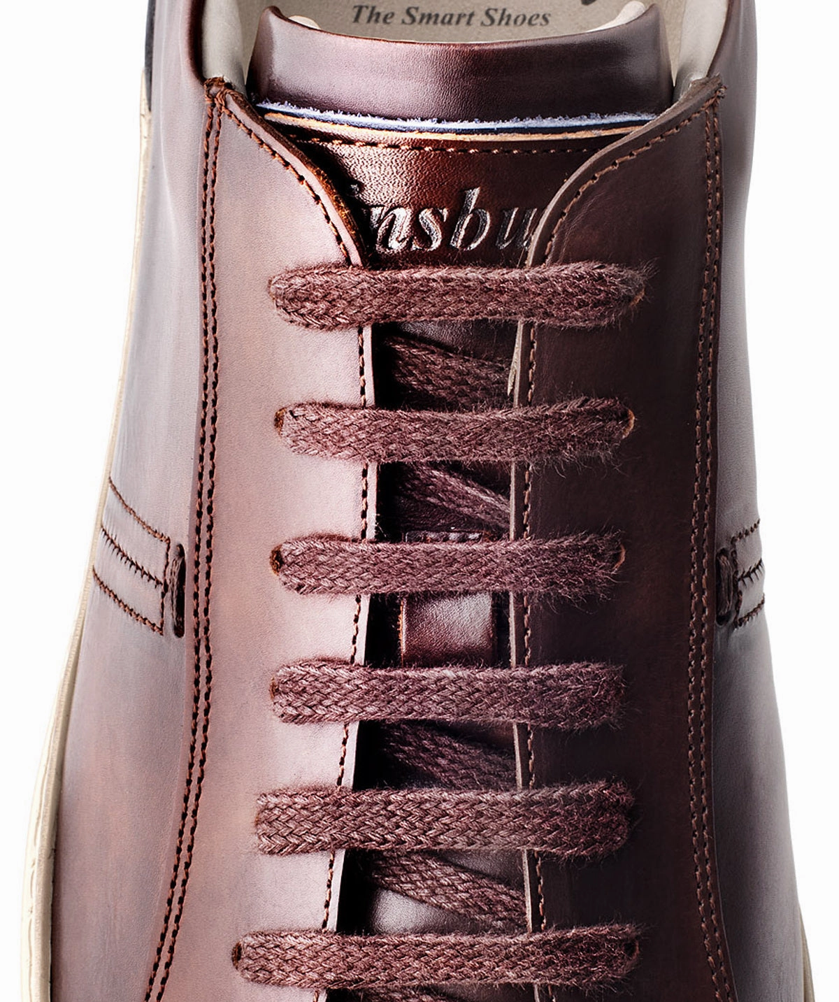 Sleek Presence Riva Patinated Brown Sneakers