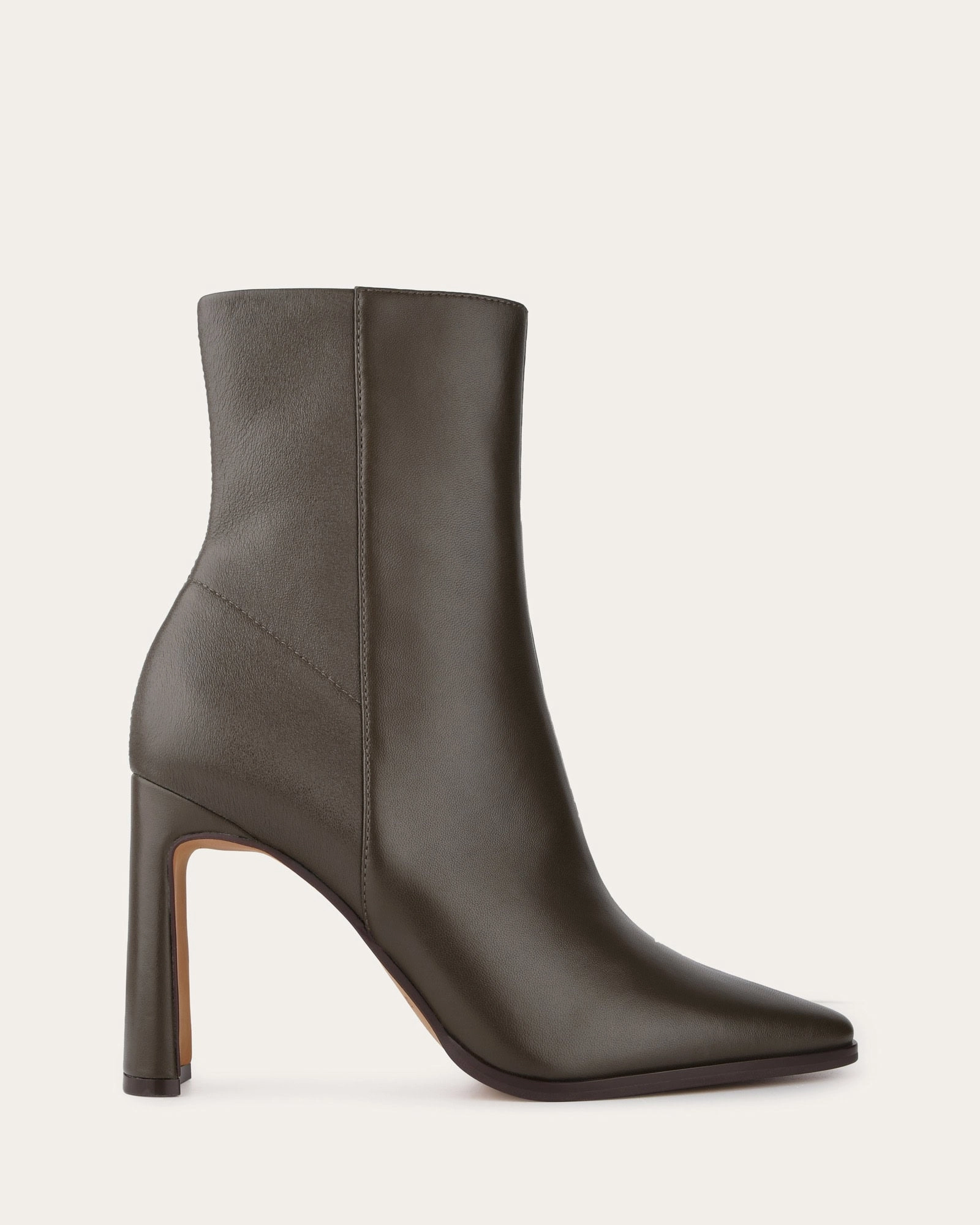 Optimized Outfitwear Essentials On Point Jemima High Ankle Boots Dark Olive Leather