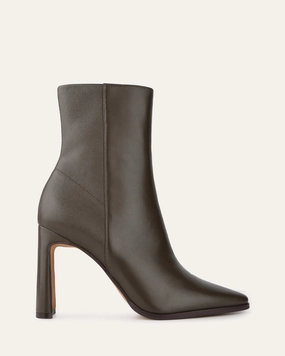 Optimized Outfitwear Essentials On Point Jemima High Ankle Boots Dark Olive Leather