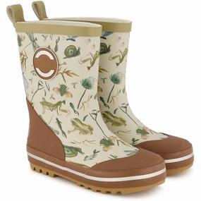 Mikk-Line Printed Wellies Doeskin Clean Aesthetic Purely You