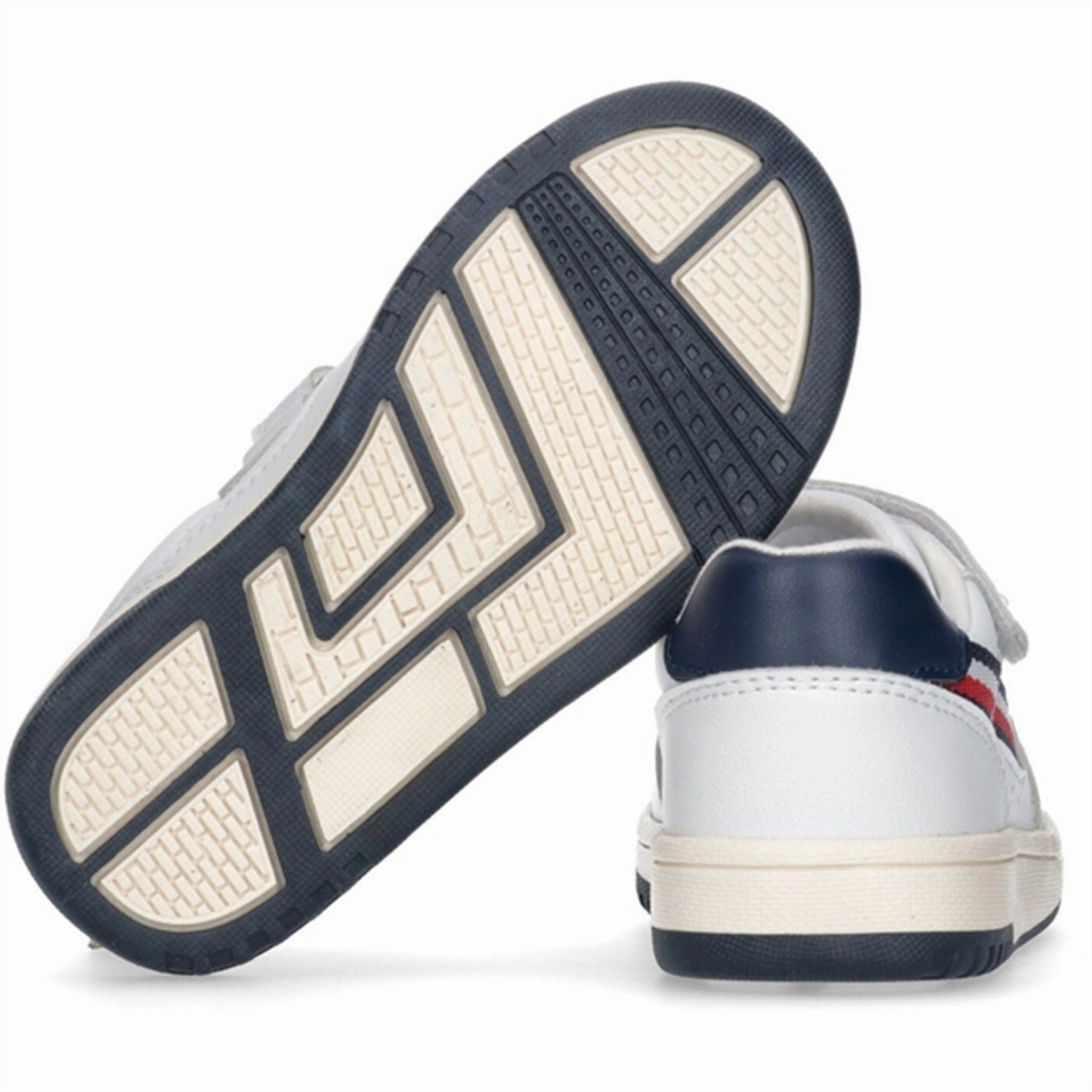 Tommy Hilfiger Stripes Low Cut Lace-Up/Velcro Sneakers White Design-First Daily-Ready